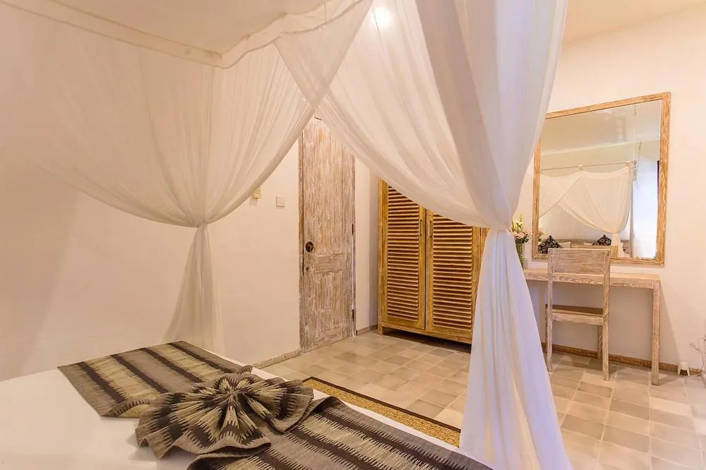 Bedroom in Gili Eco Villas