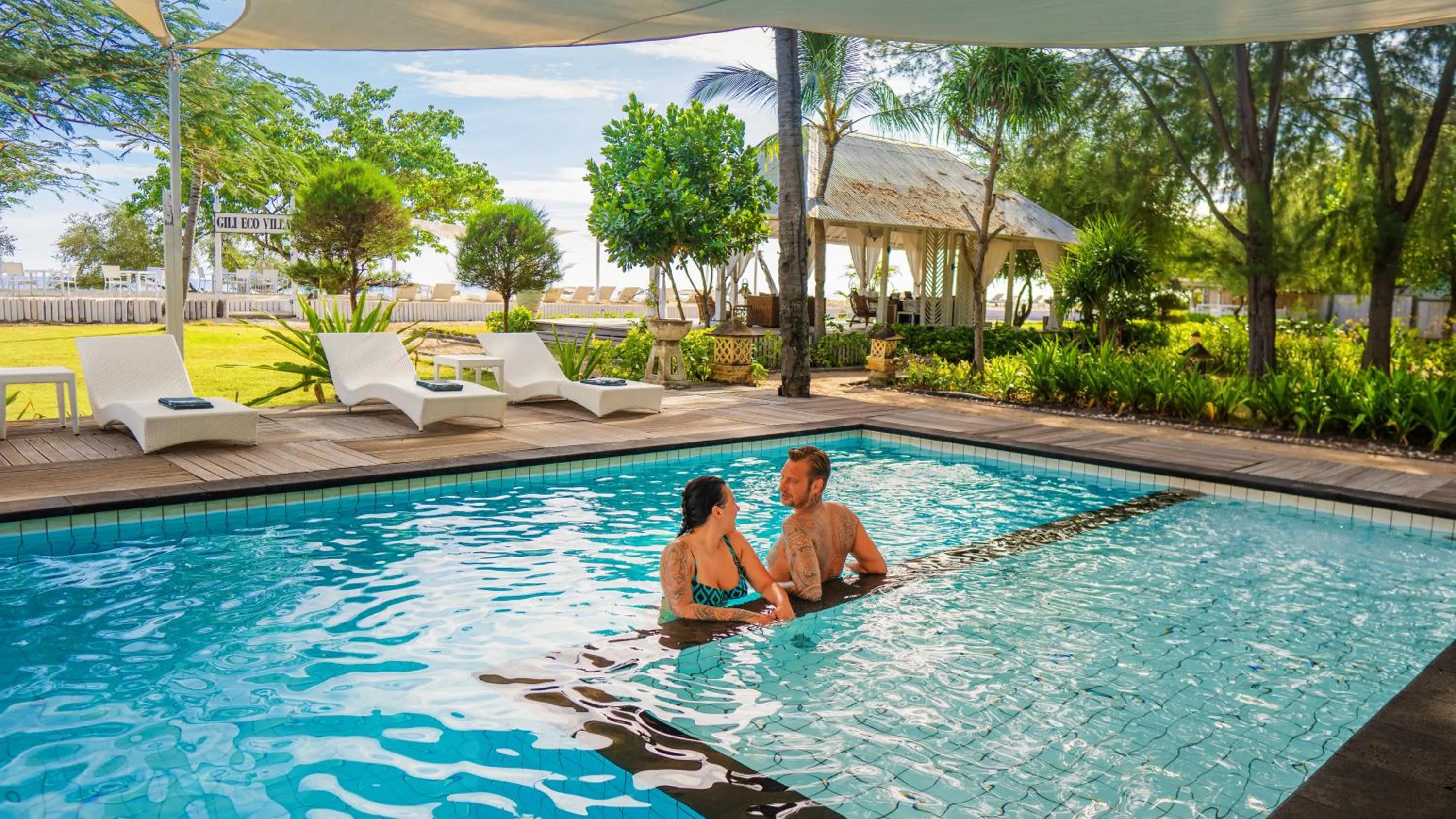 People in Gili Eco Villas