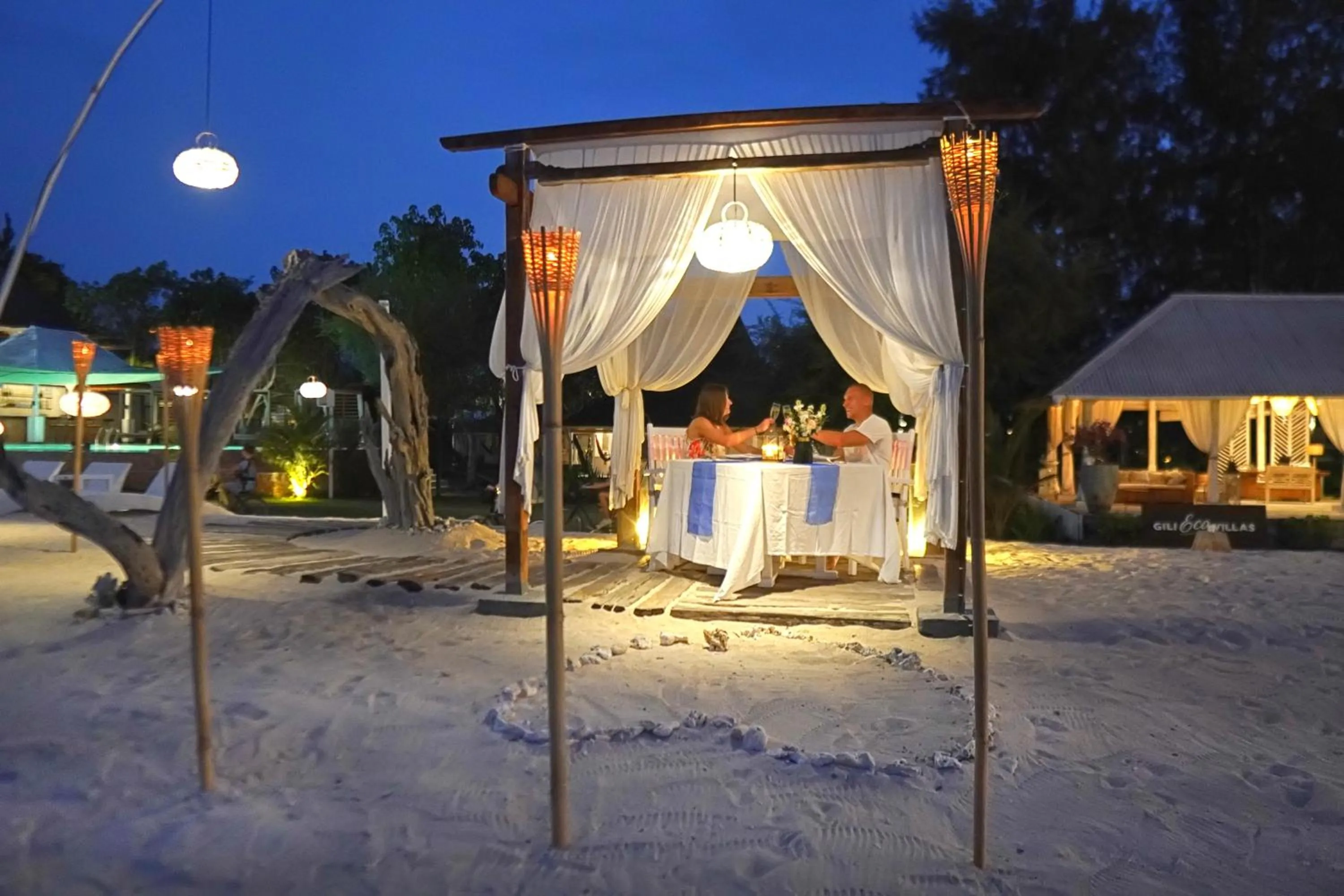 Dinner in Gili Eco Villas