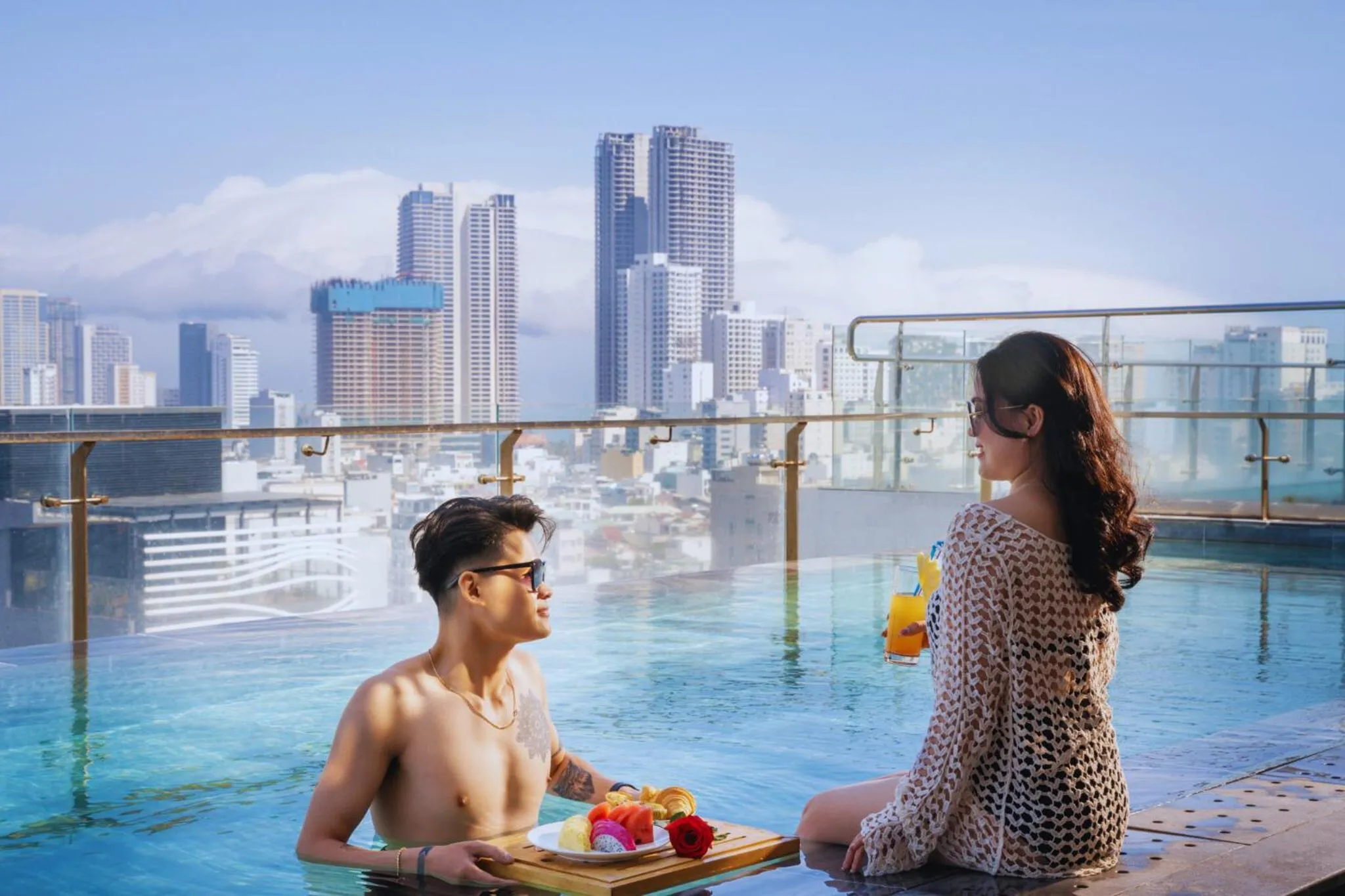 Swimming pool in San Marino Boutique Danang - 10 mins to Dragon Bridge & 15 mins to My Khe Beach