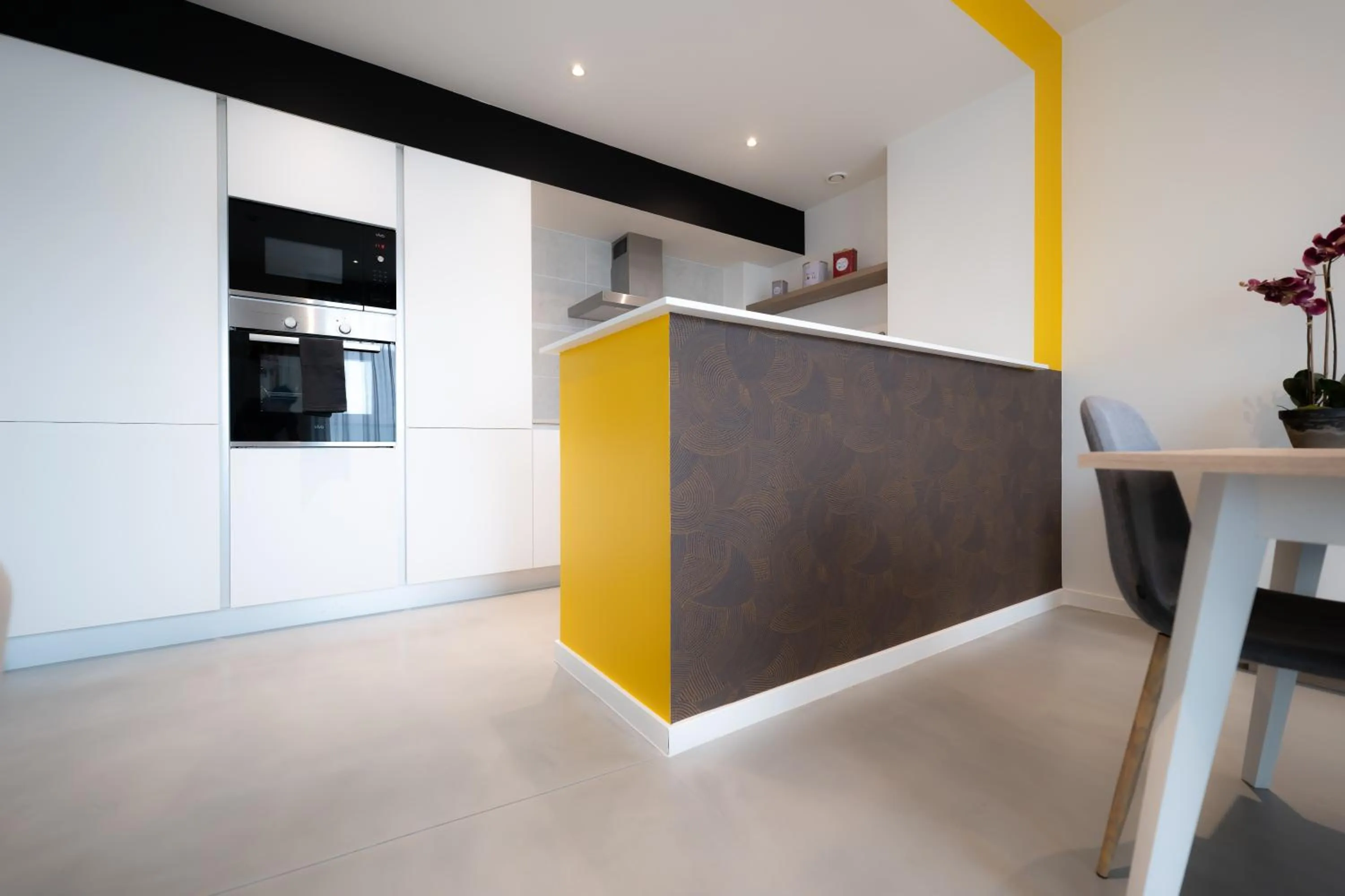 Kitchen or kitchenette in Elberg Hotel & Apartments