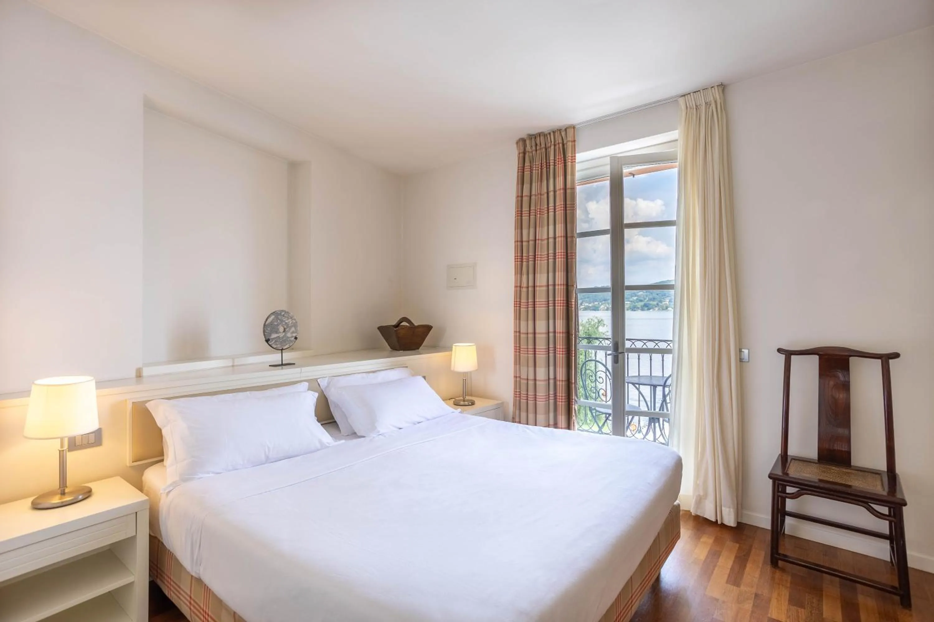 Bedroom, Bed in Resort Antico Verbano