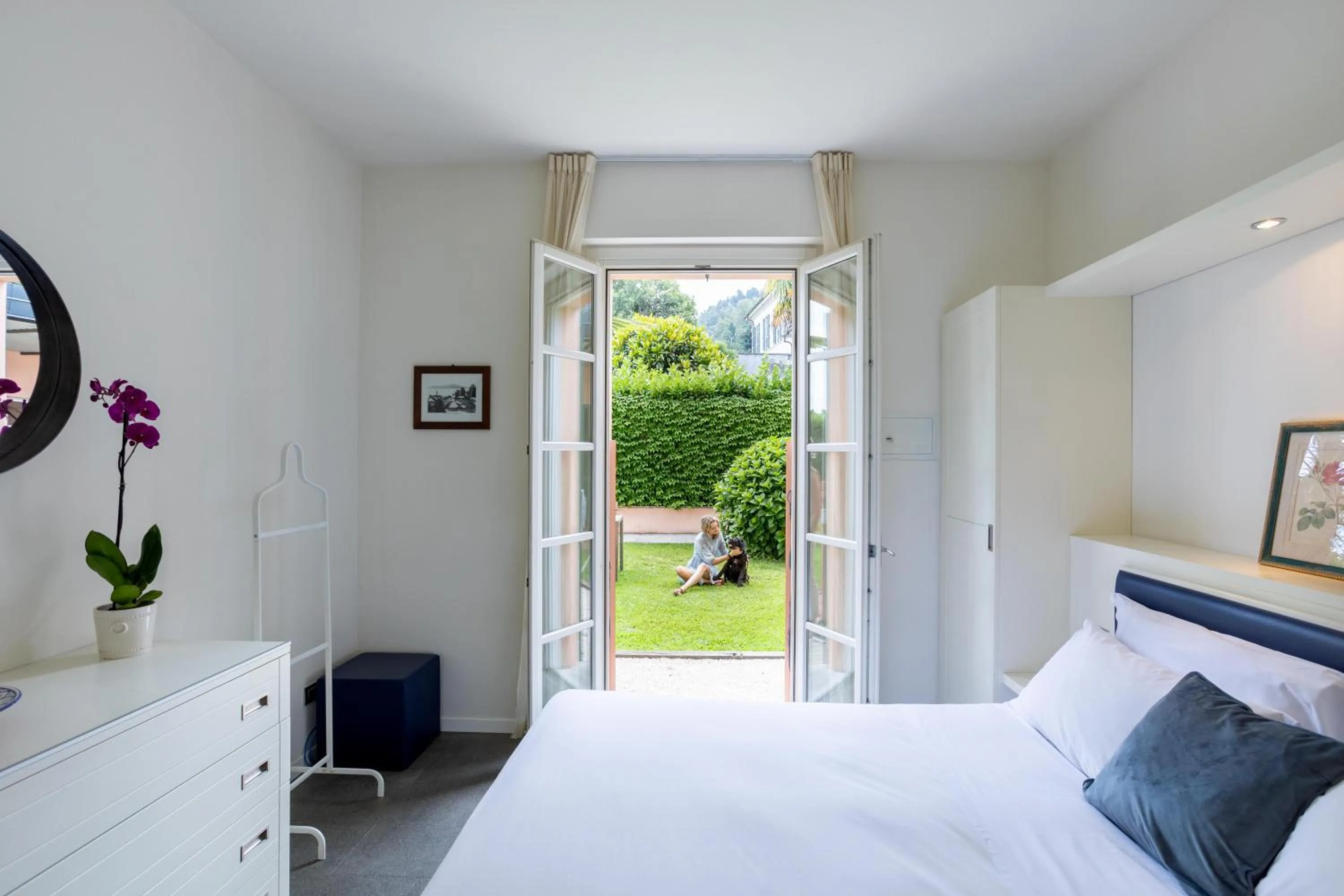 Spring, Bed in Resort Antico Verbano