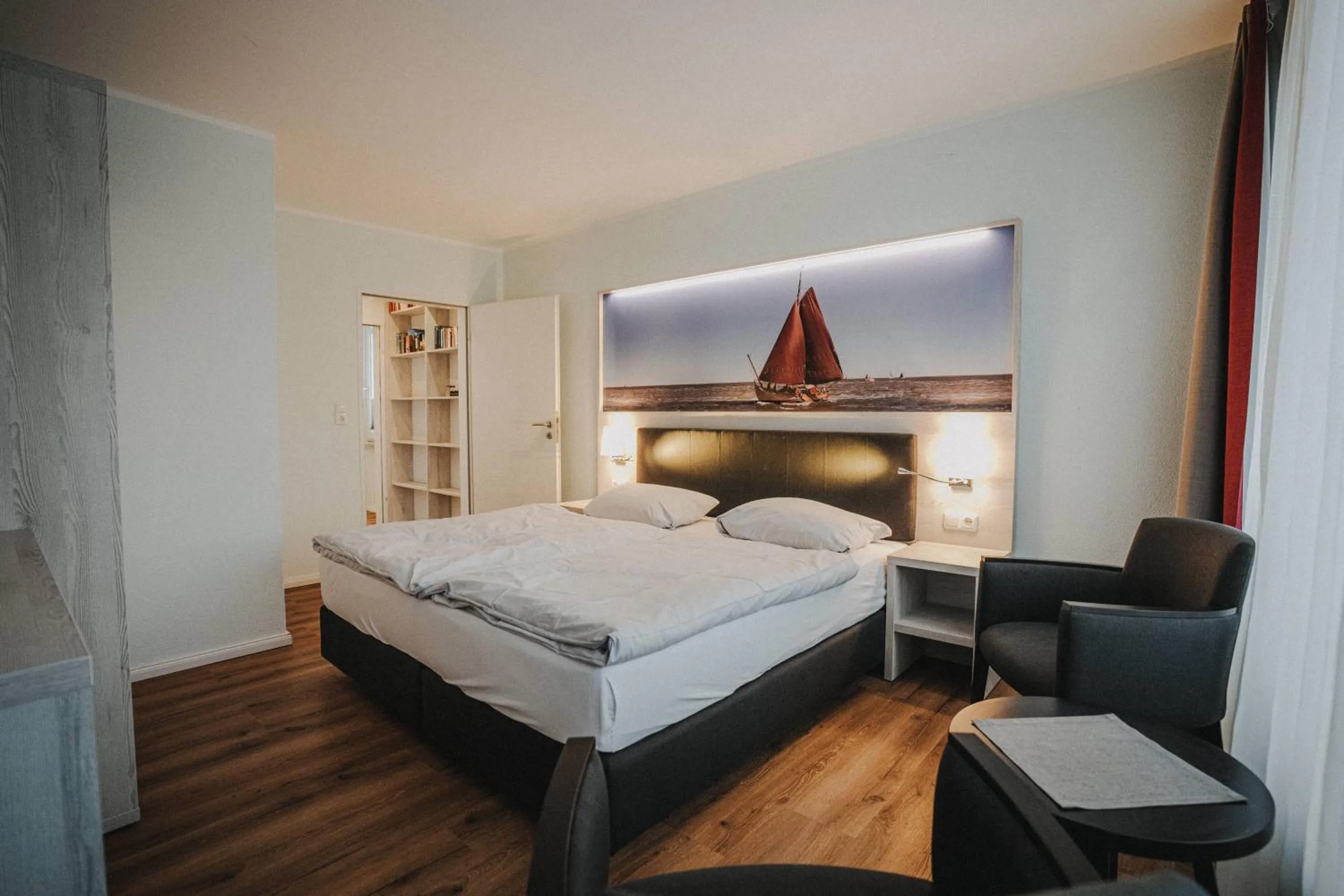 Bed in Hotel Spiekeroog