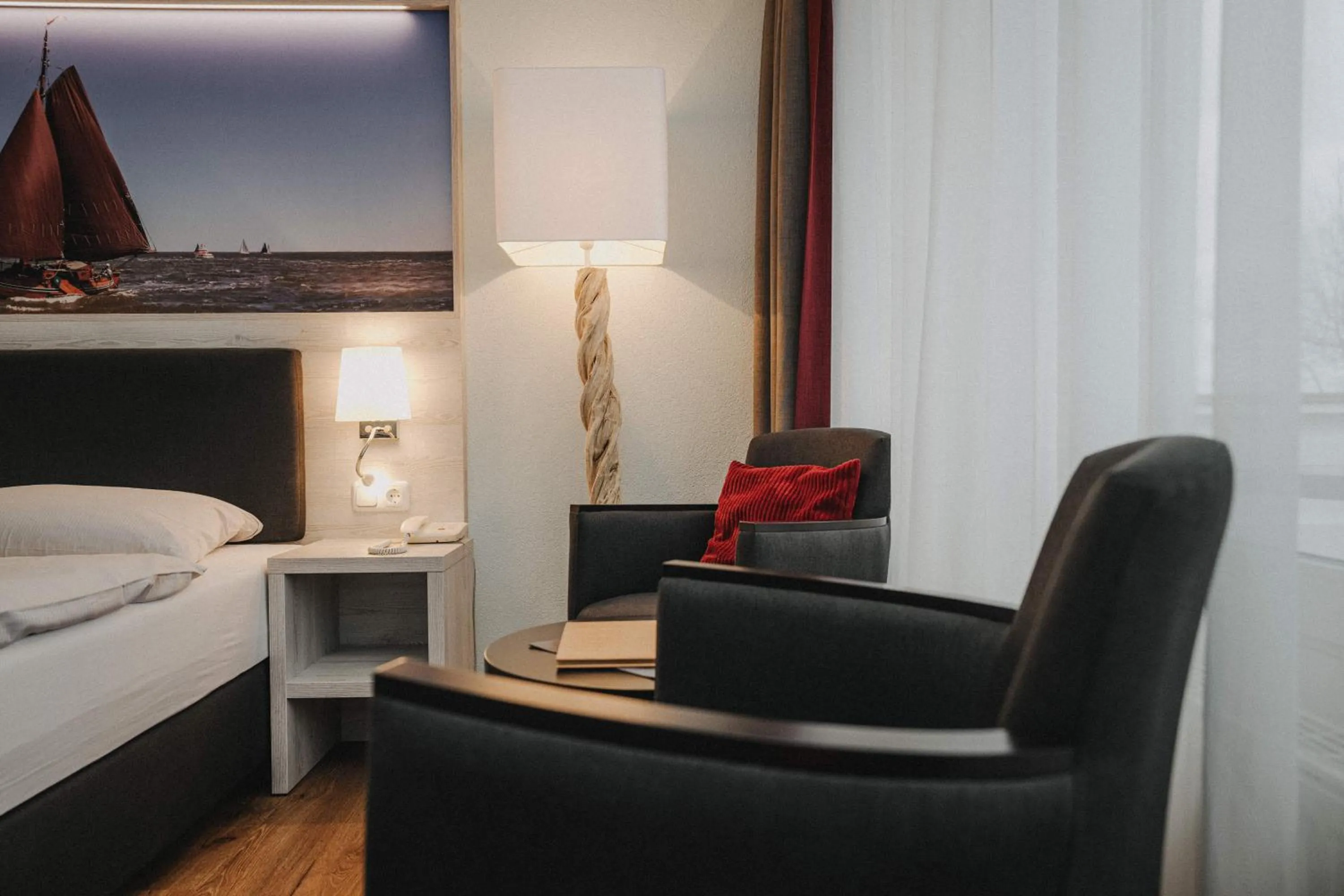 Bed in Hotel Spiekeroog