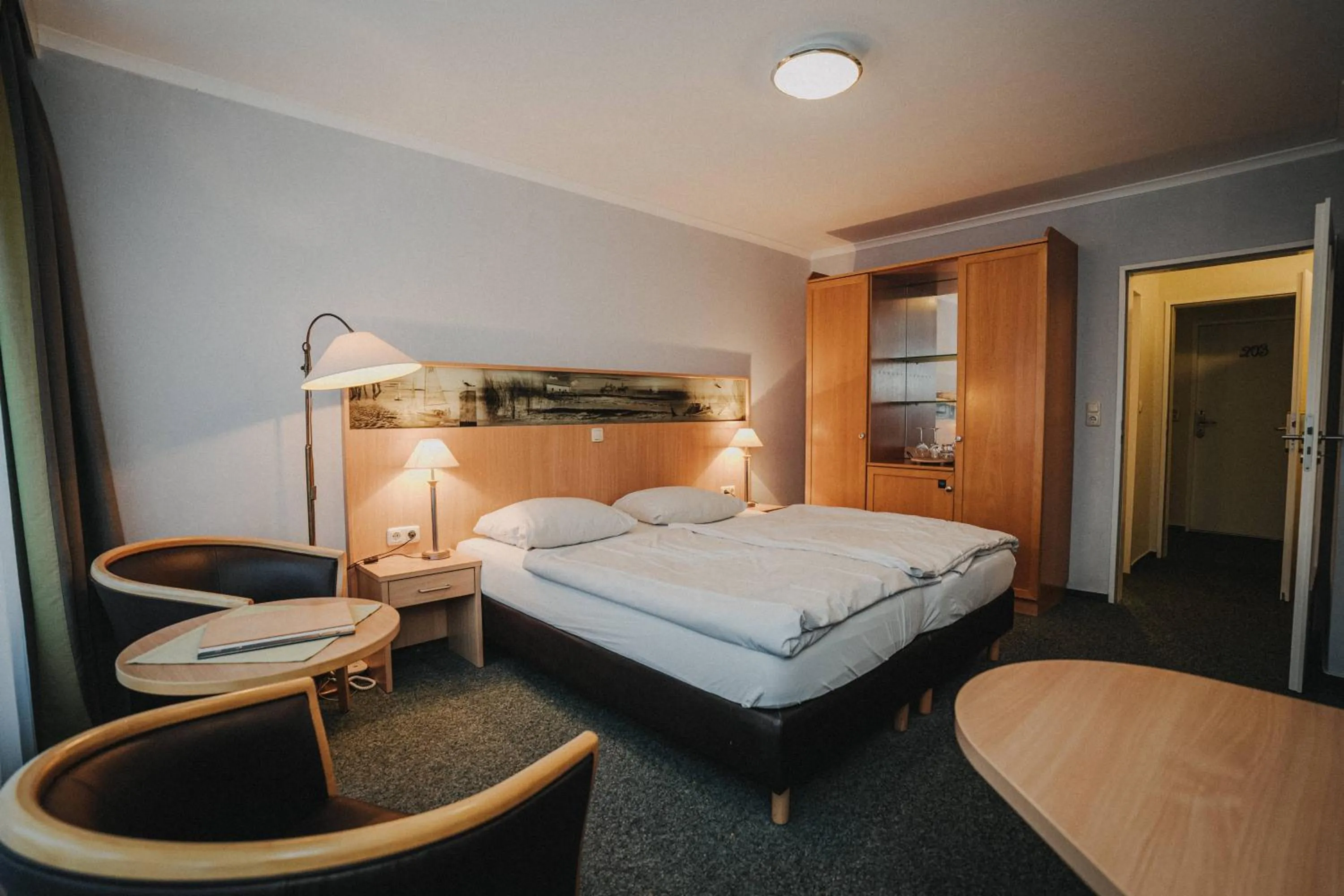 Bed in Hotel Spiekeroog