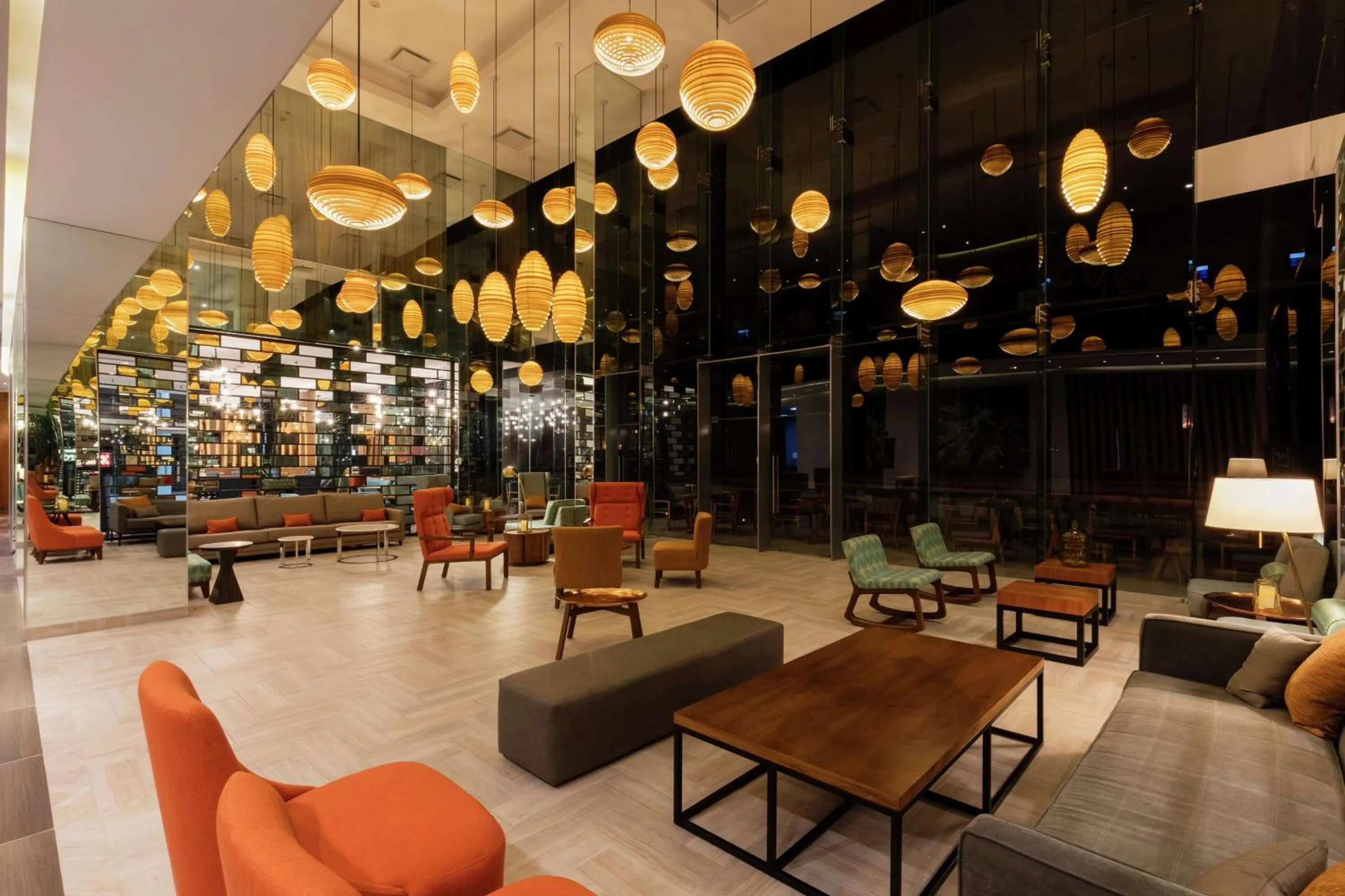 Lobby or reception in Hilton Garden Inn Salamanca