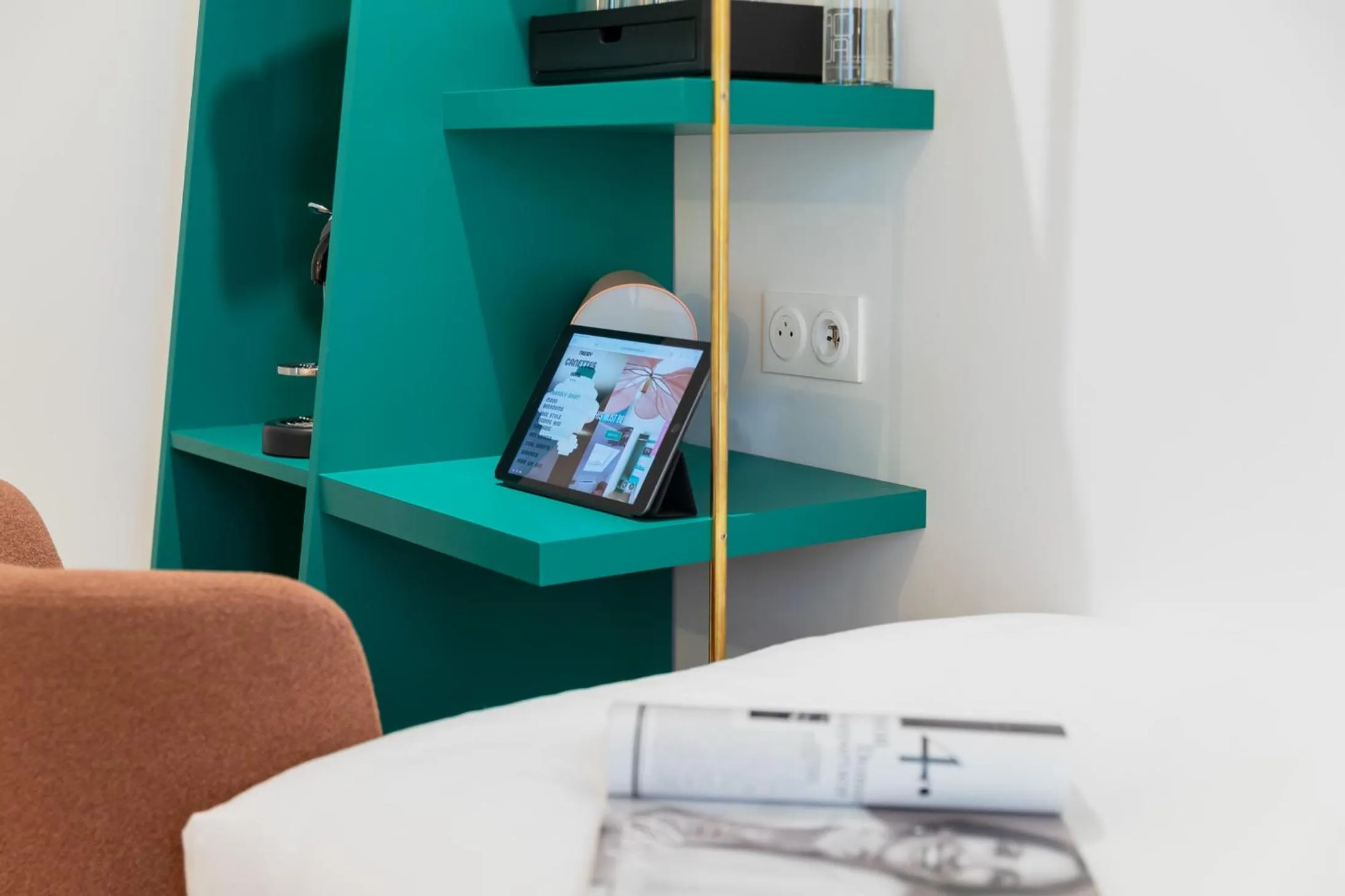 Bedroom in Trendy Canettes Hotel