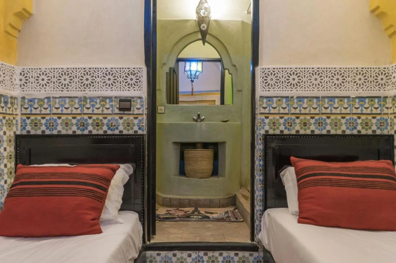 Bed in Riad Sidi Omar