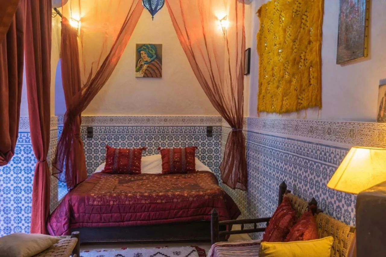 Bed in Riad Sidi Omar
