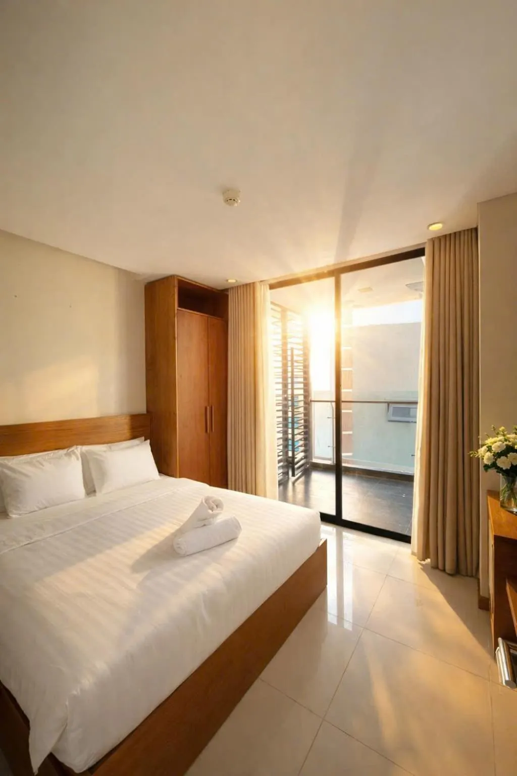Bed in Holi Beach Hotel & Apartments