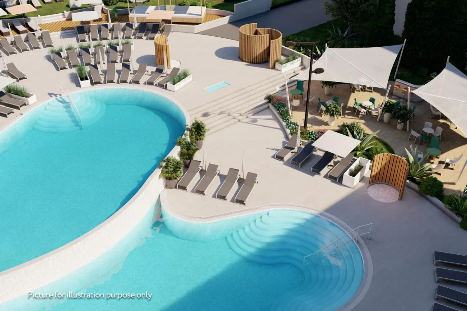 Pool view in Residence Garden Istra Plava Laguna