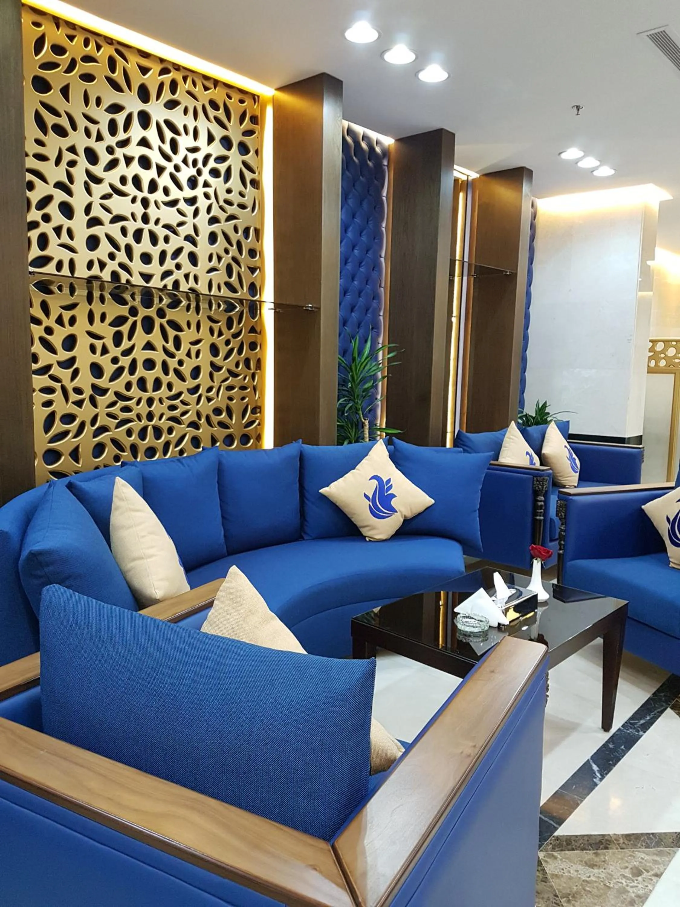 Lobby or reception in Swiss Blue serviced Apartments- Al Zahra