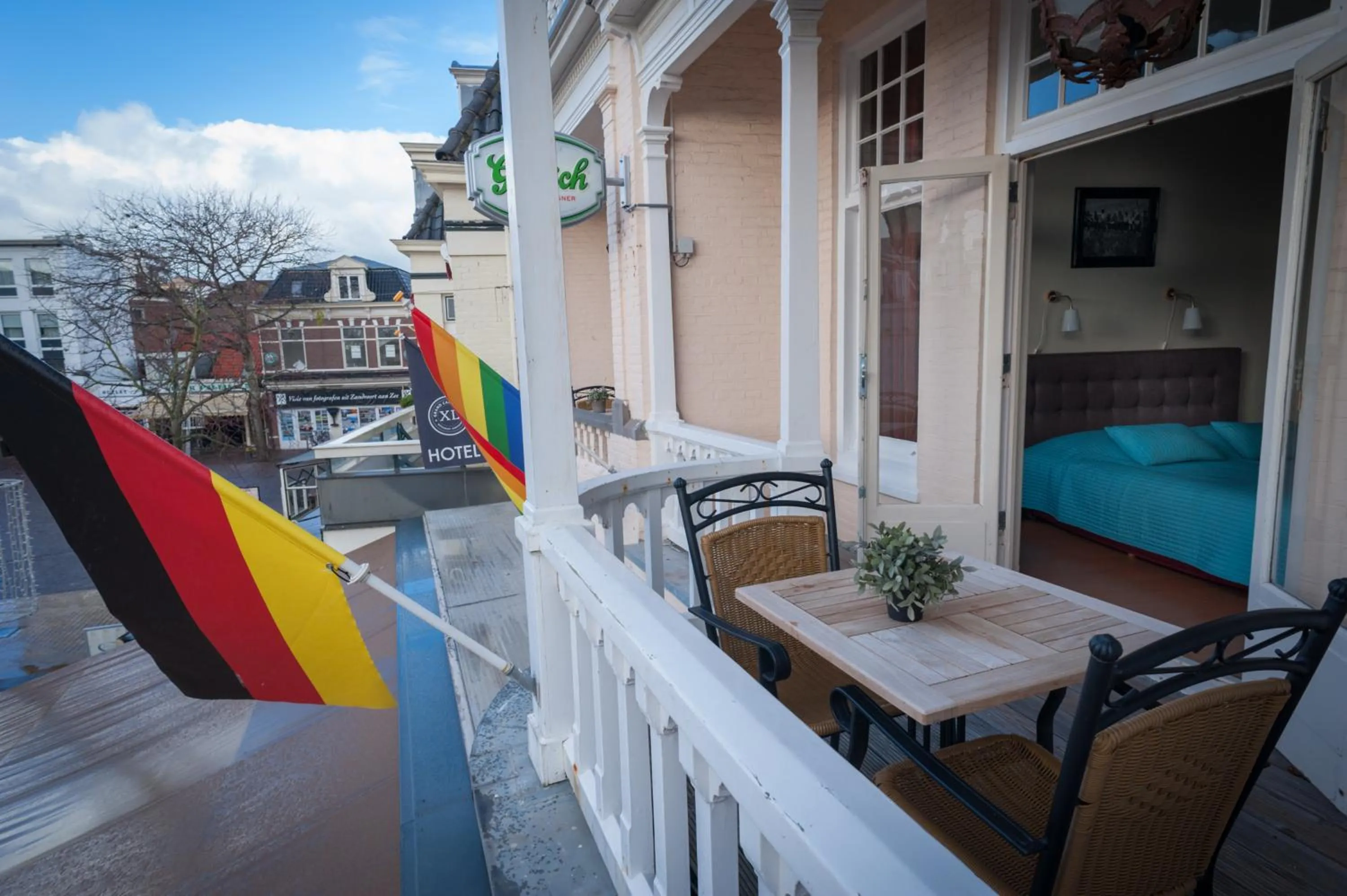 Balcony/Terrace in Hotel Grand Cafe Deight