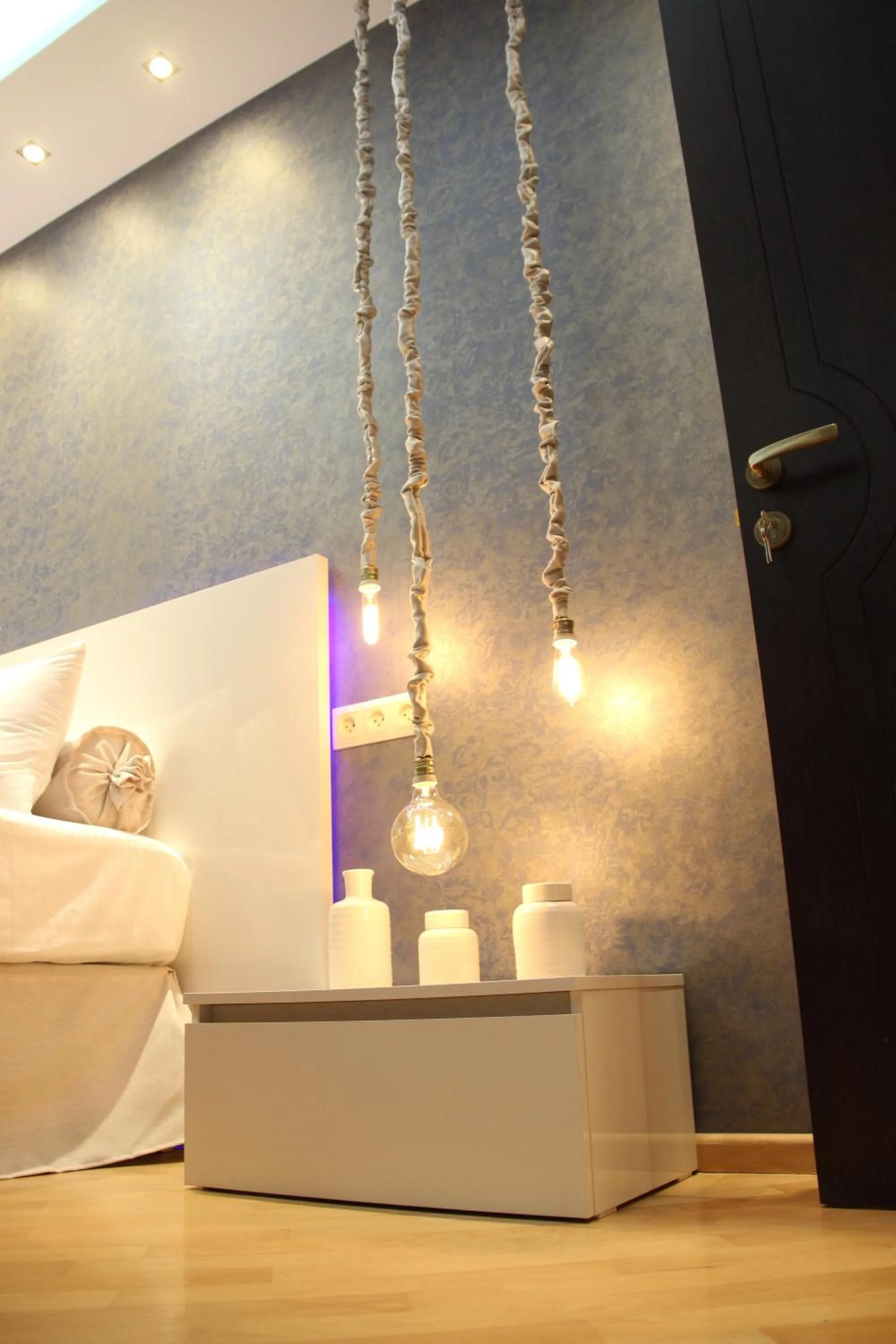 Decorative detail, Bed in Super Luxury Apartments