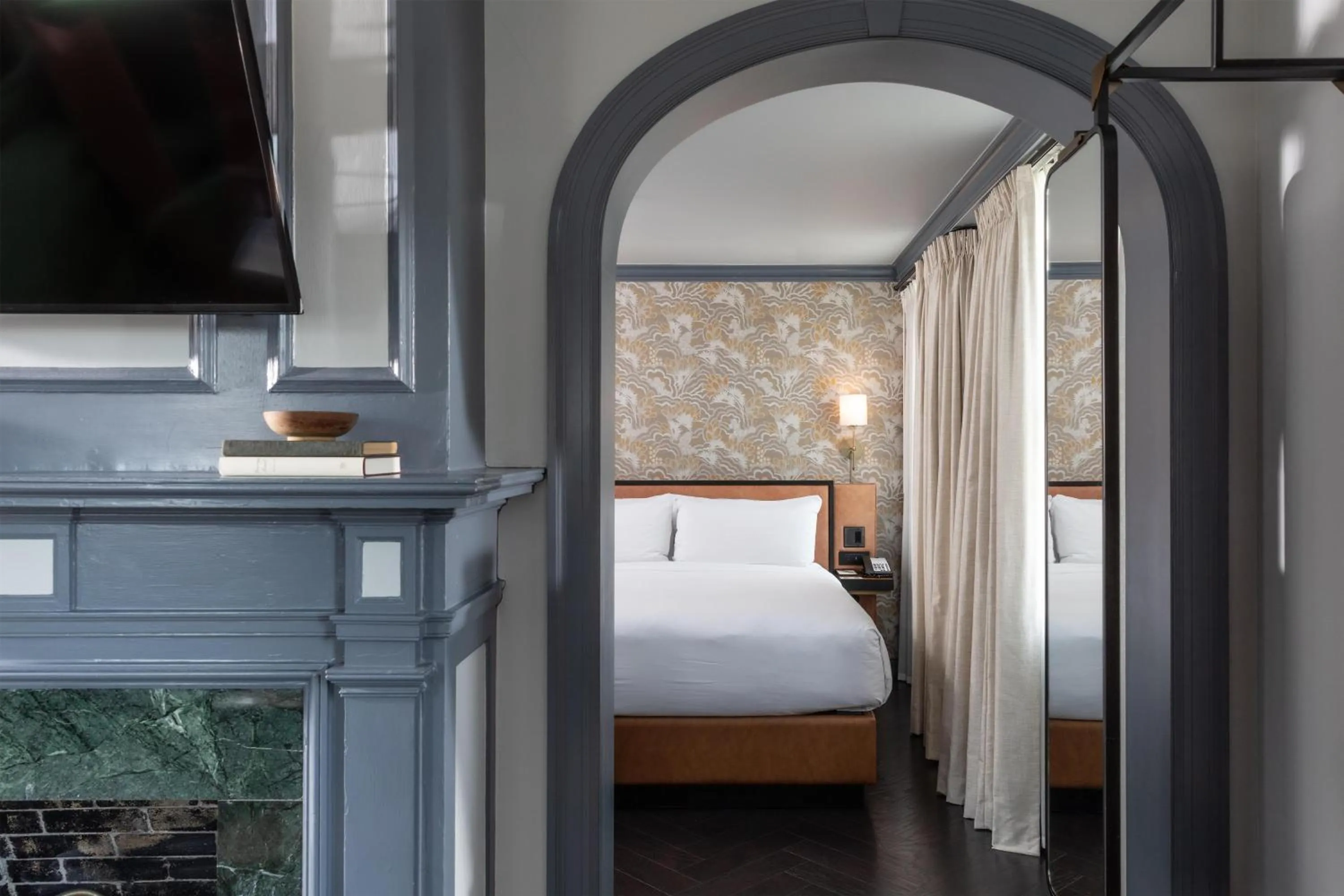 Photo of the whole room, Bed in Holston House Nashville, in The Unbound Collection by Hyatt