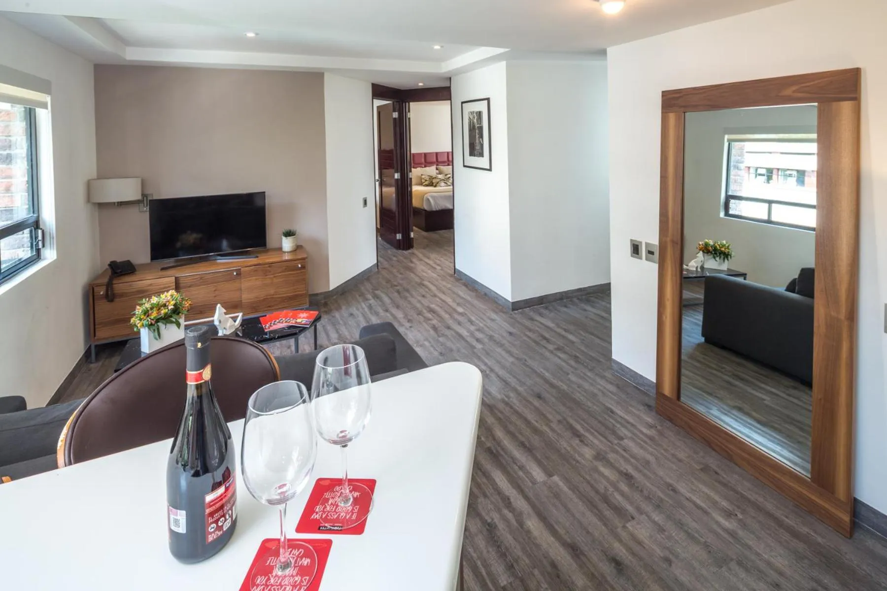 Living room in FlowSuites Polanco