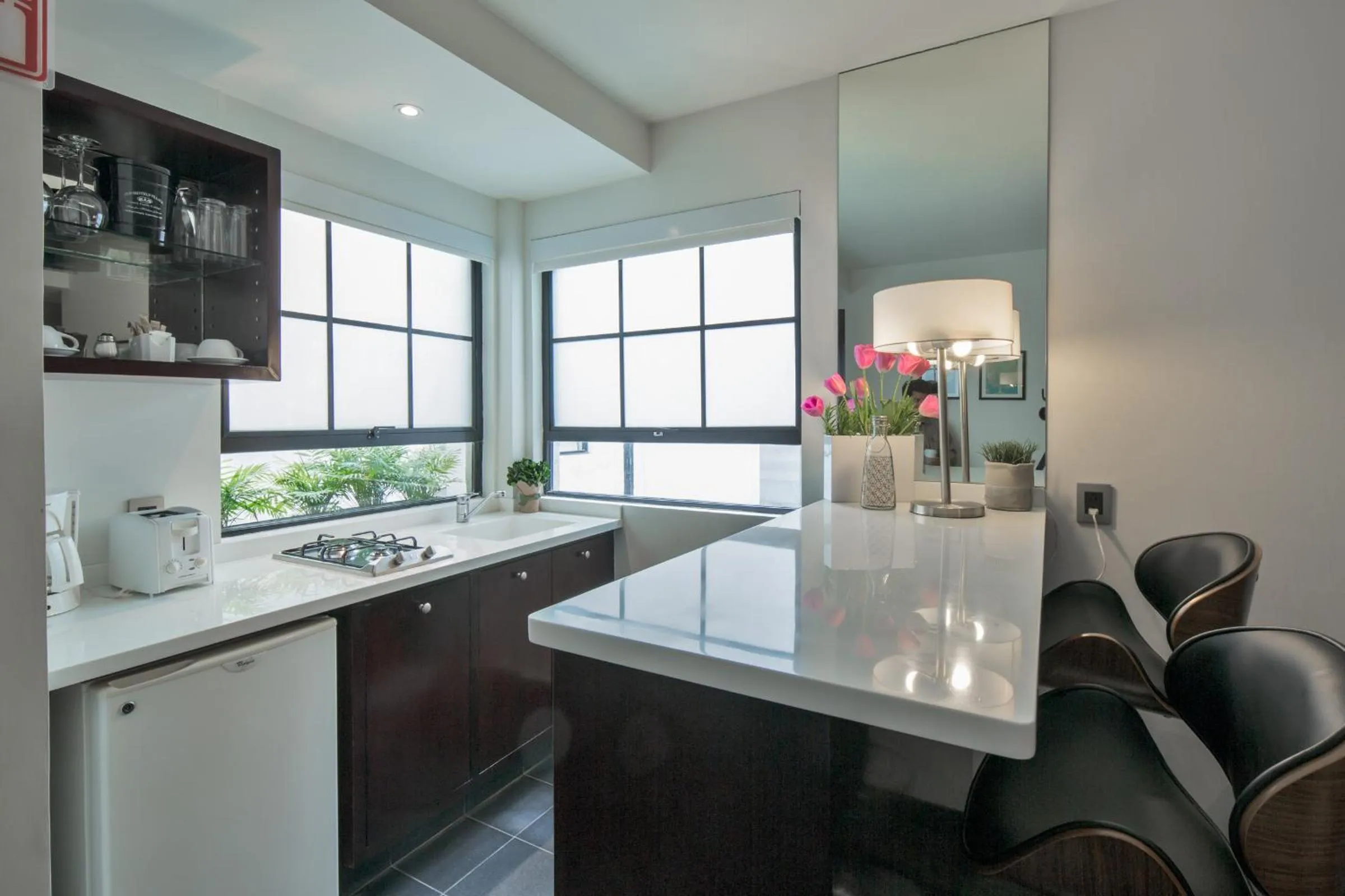 Kitchen or kitchenette in FlowSuites Polanco