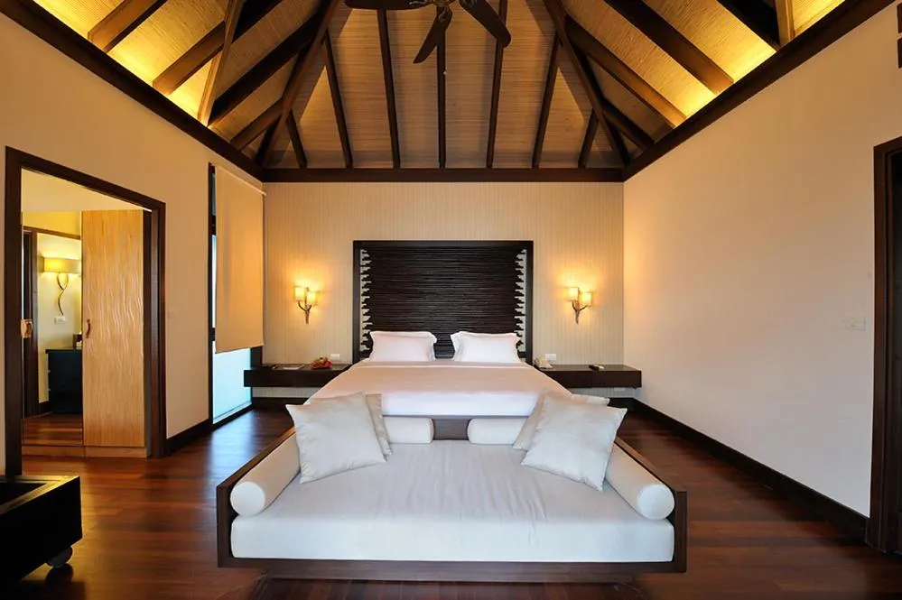 Bedroom, Bed in Coco Bodu Hithi - 50 percent off shared roundtrip Speedboat for stays from 1 Sep to 23 Dec 2025