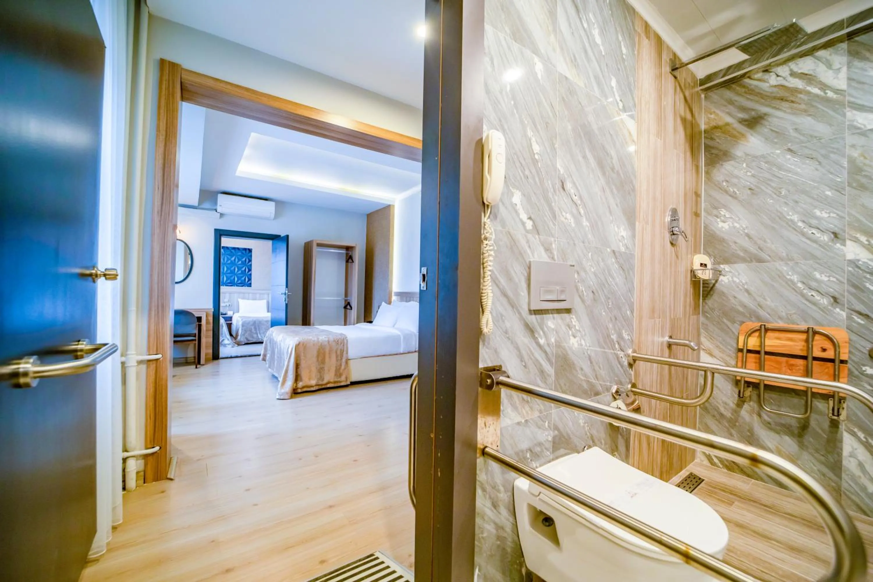 Shower, Bed in Aksular Hotel