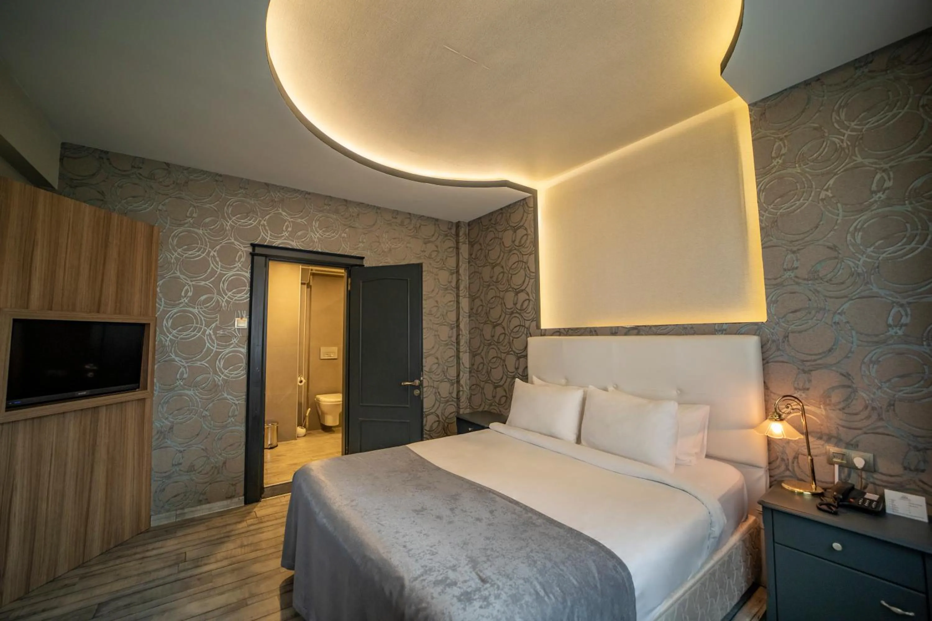 Bed in Aksular Hotel