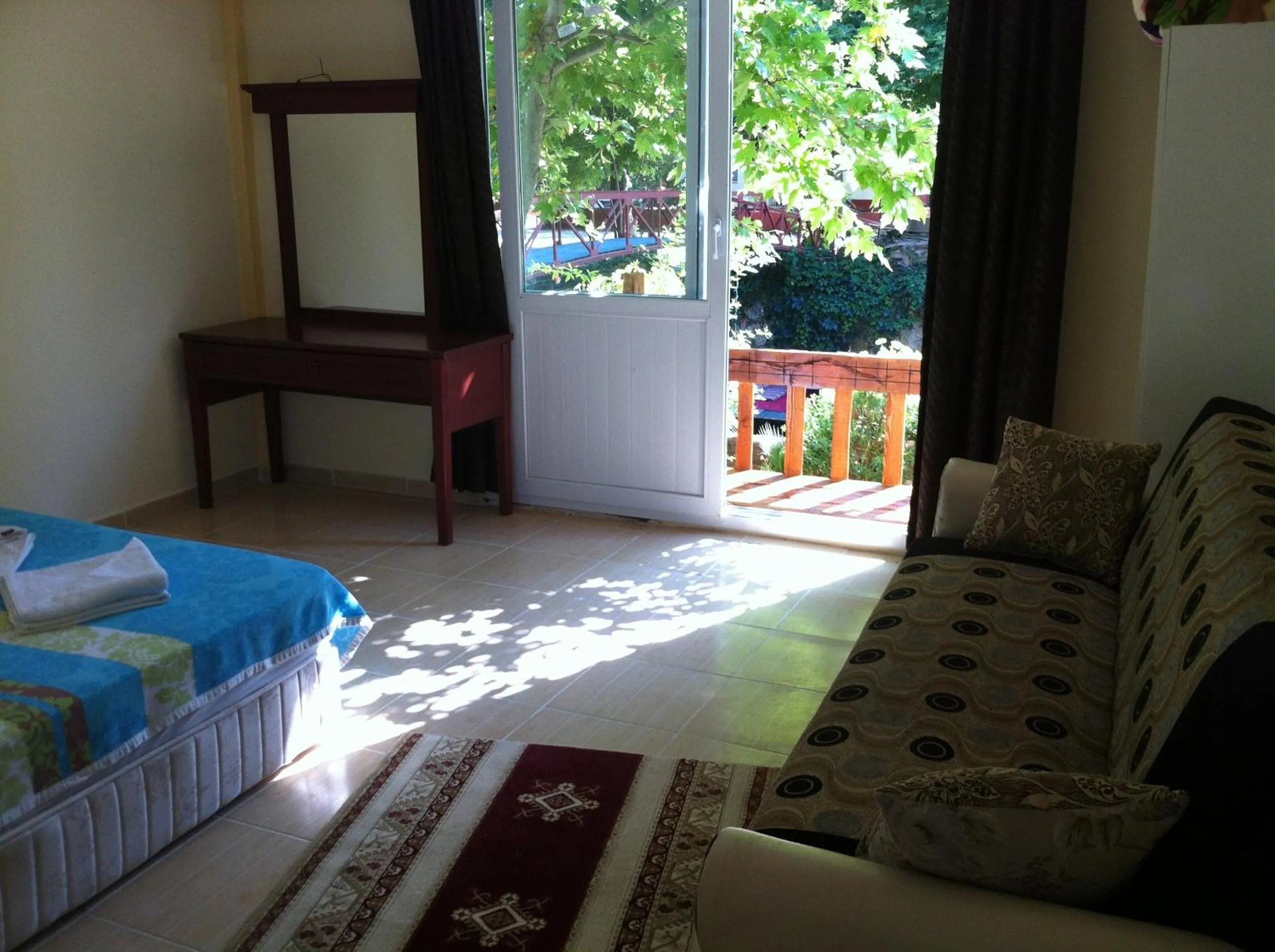 Balcony/Terrace, Bed in Arikanda River Garden Hotel