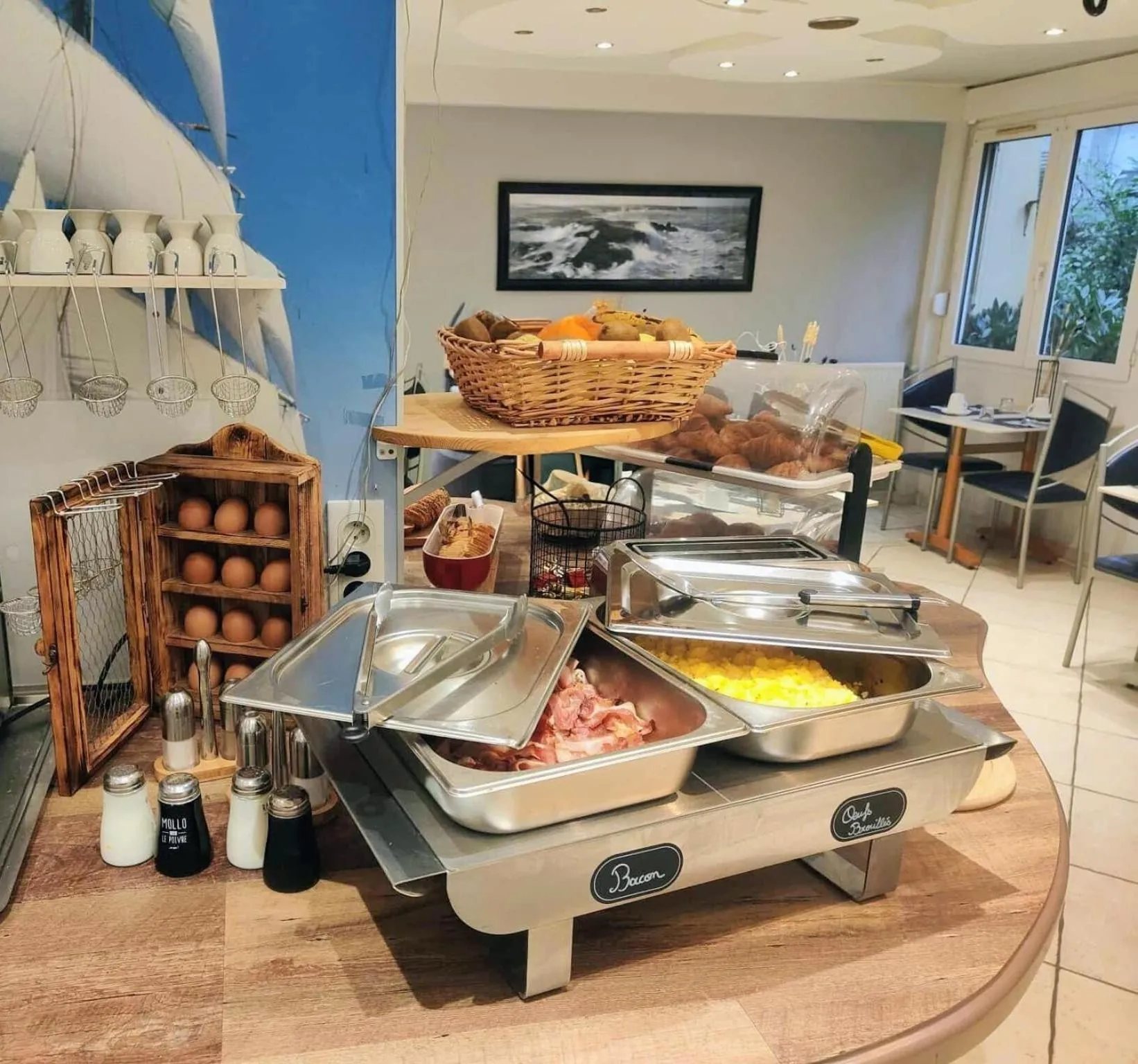 Buffet breakfast in Residence Des Sources