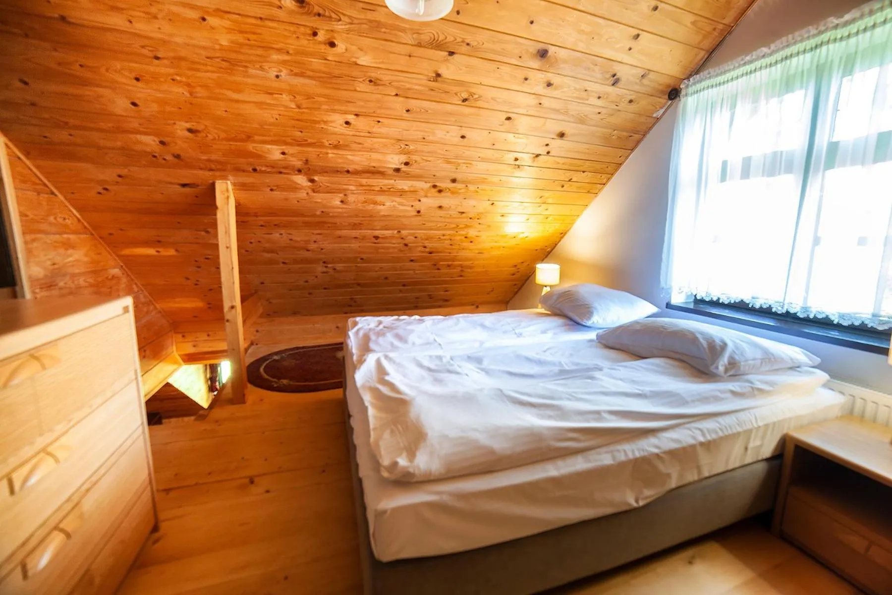 Bed in Hotel Dworek Wapionka