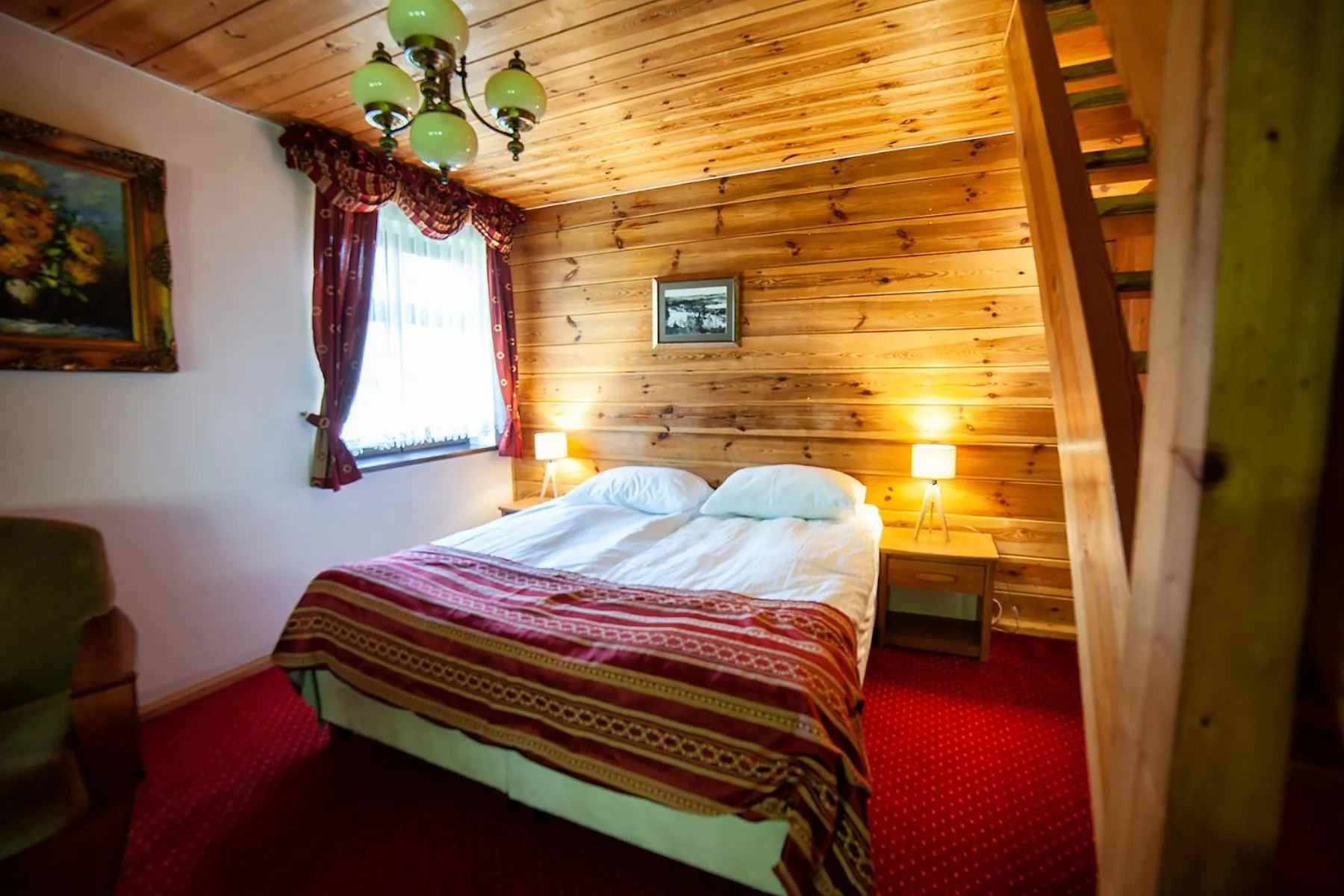 Bed in Hotel Dworek Wapionka