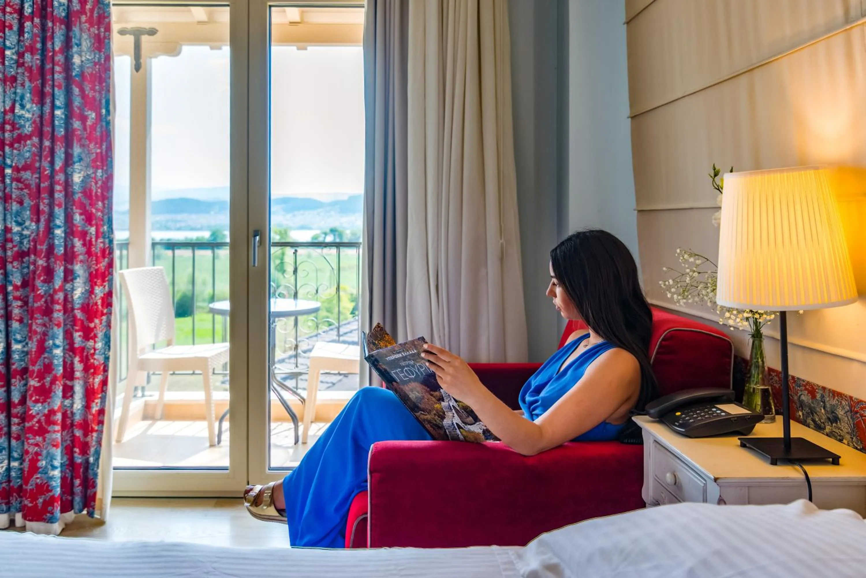 People, Bed in Anemolia Resort and Spa