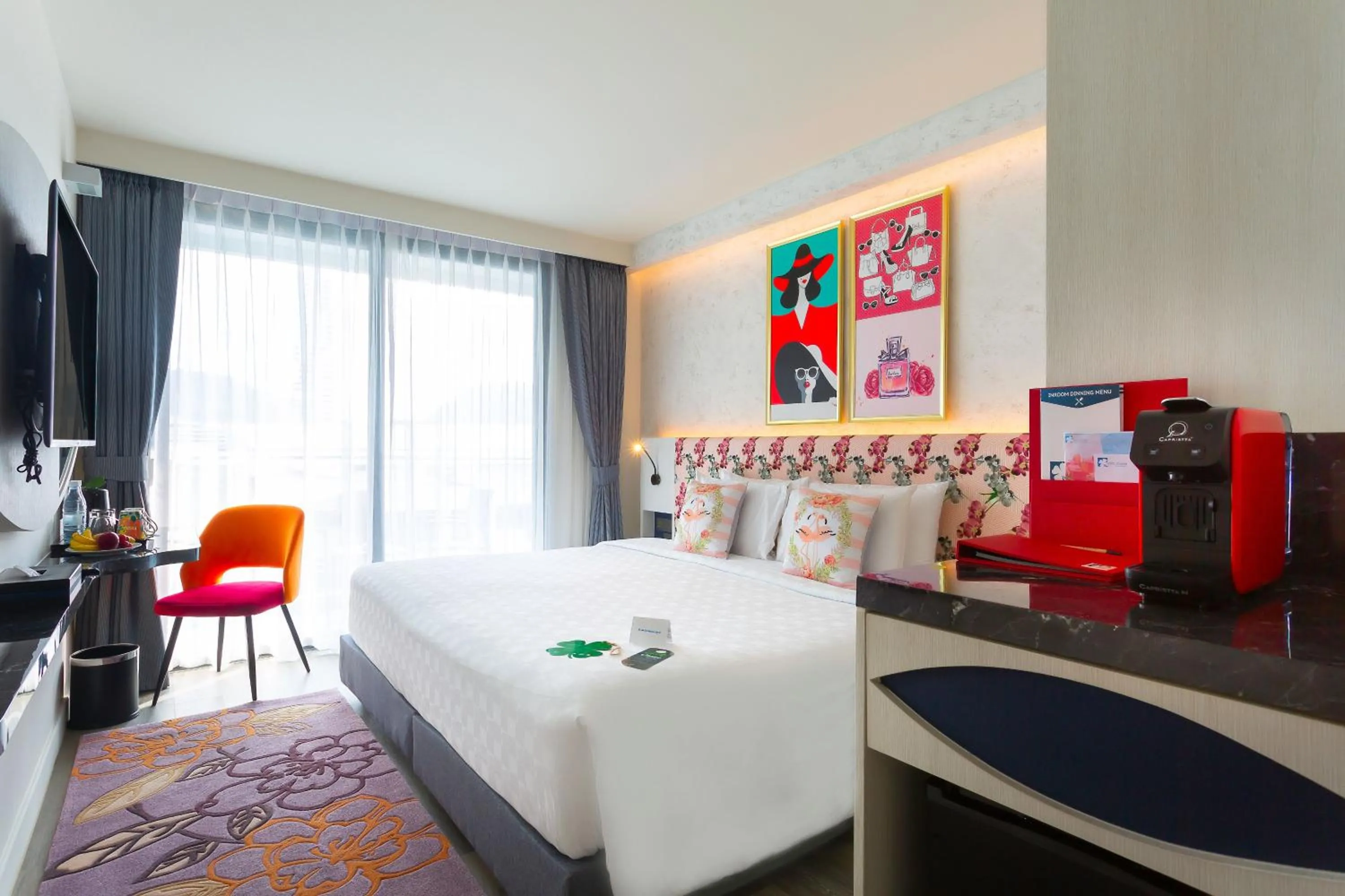 Photo of the whole room, Bed in Hotel Clover Patong Phuket - SHA Plus