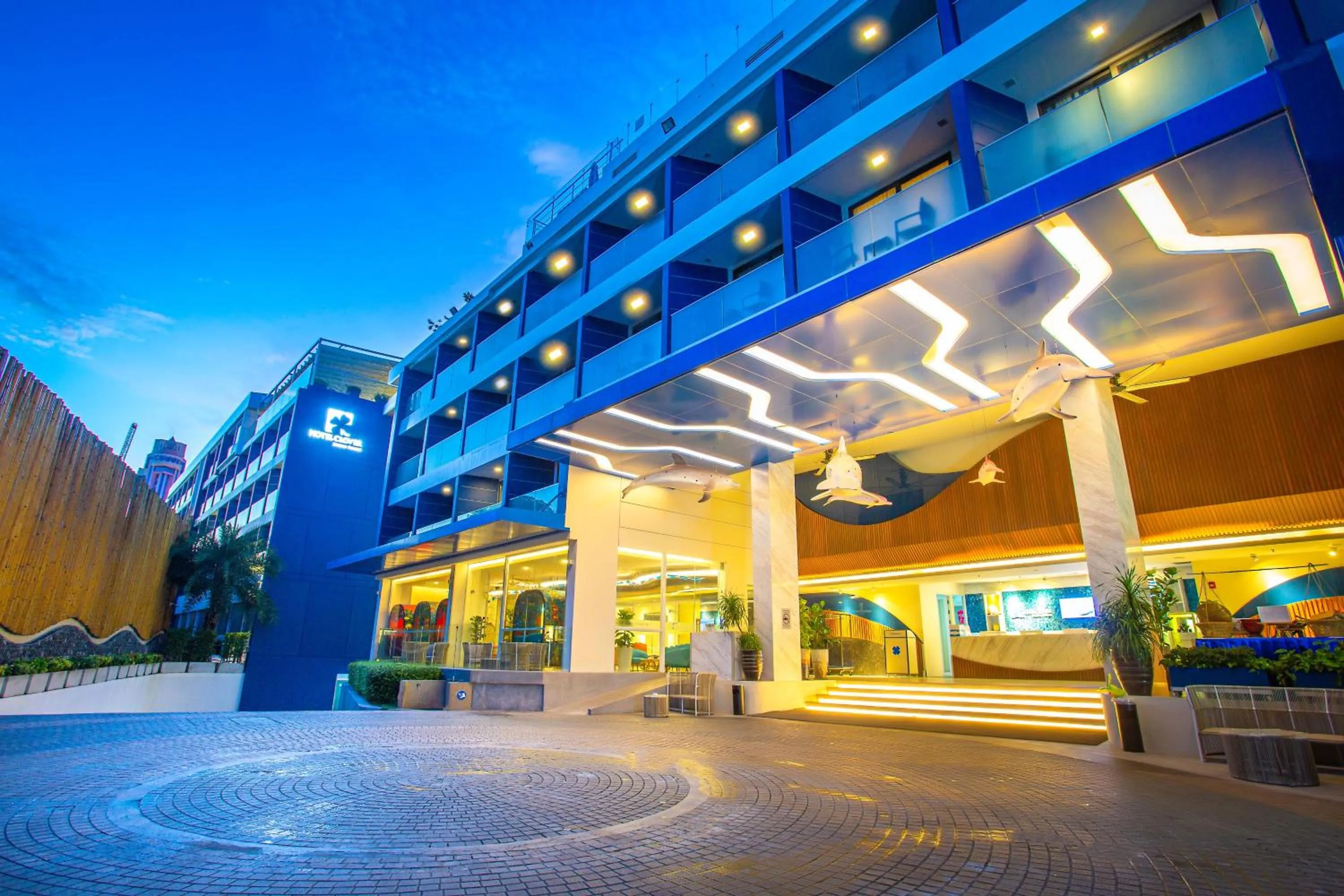 Facade/entrance in Hotel Clover Patong Phuket - SHA Plus