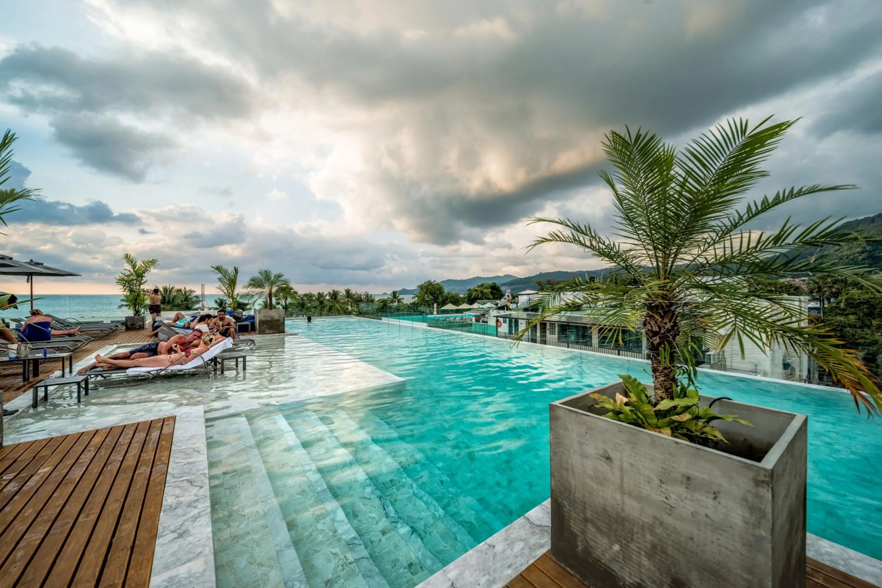 Swimming pool in Hotel Clover Patong Phuket - SHA Plus
