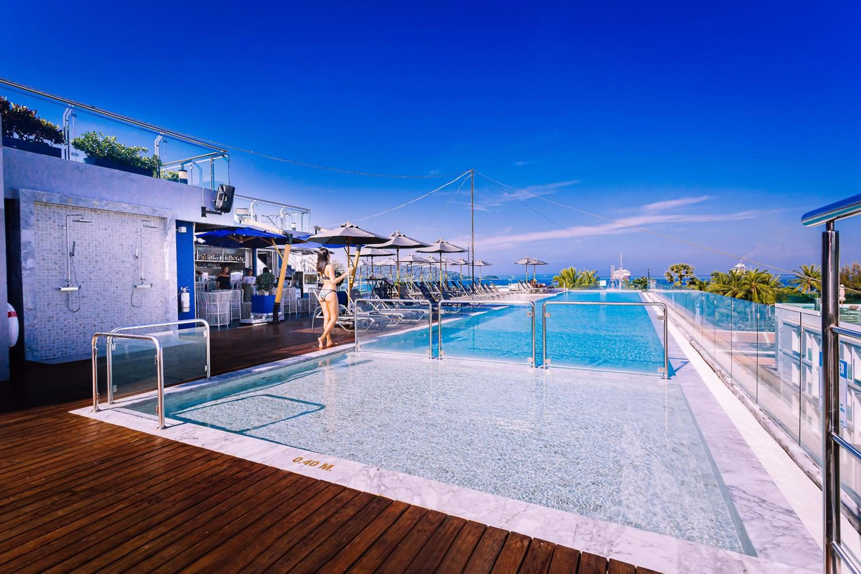 Swimming pool in Hotel Clover Patong Phuket - SHA Plus