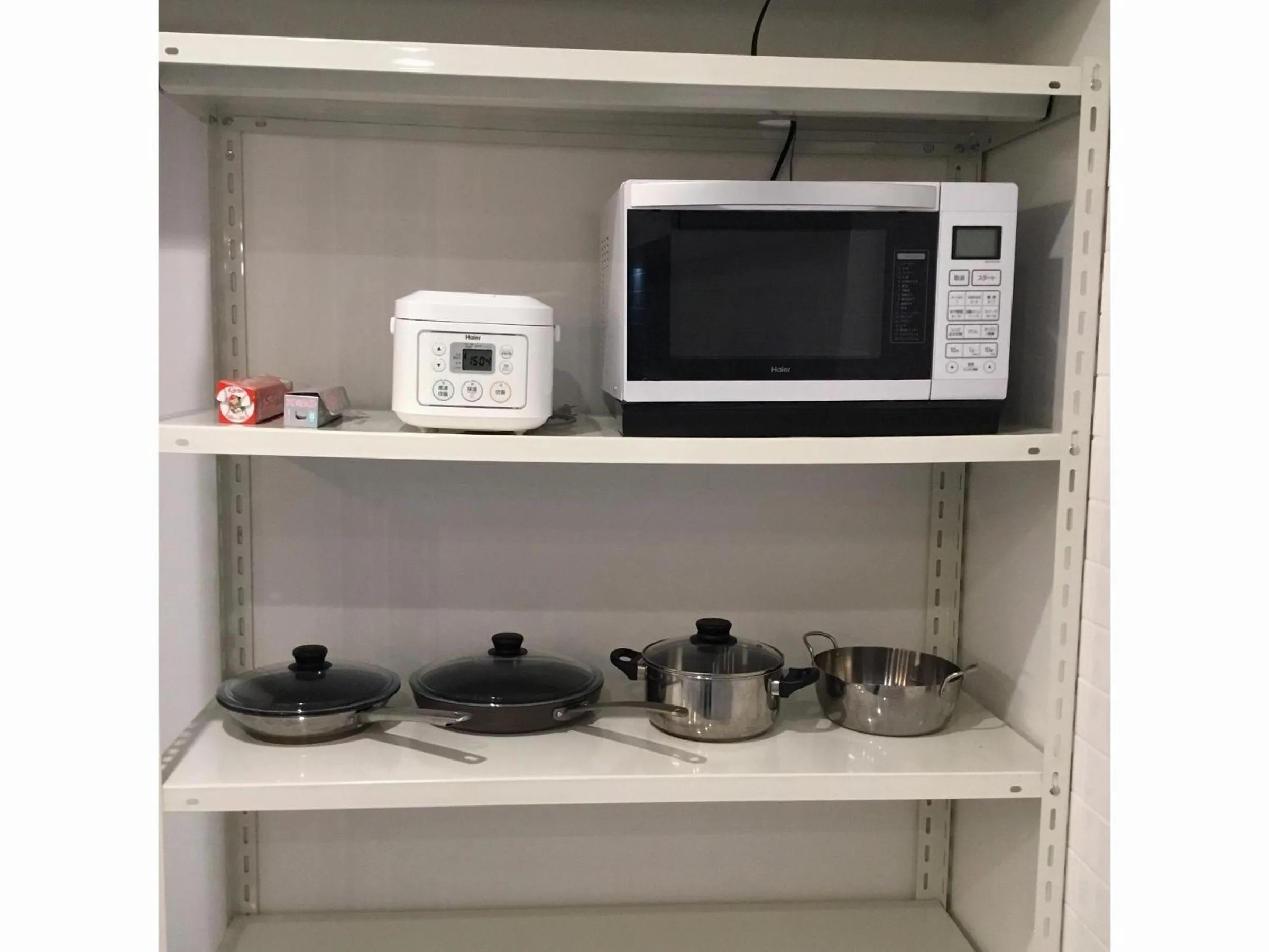 Kitchen or kitchenette in White Hostel Shinsaibashi