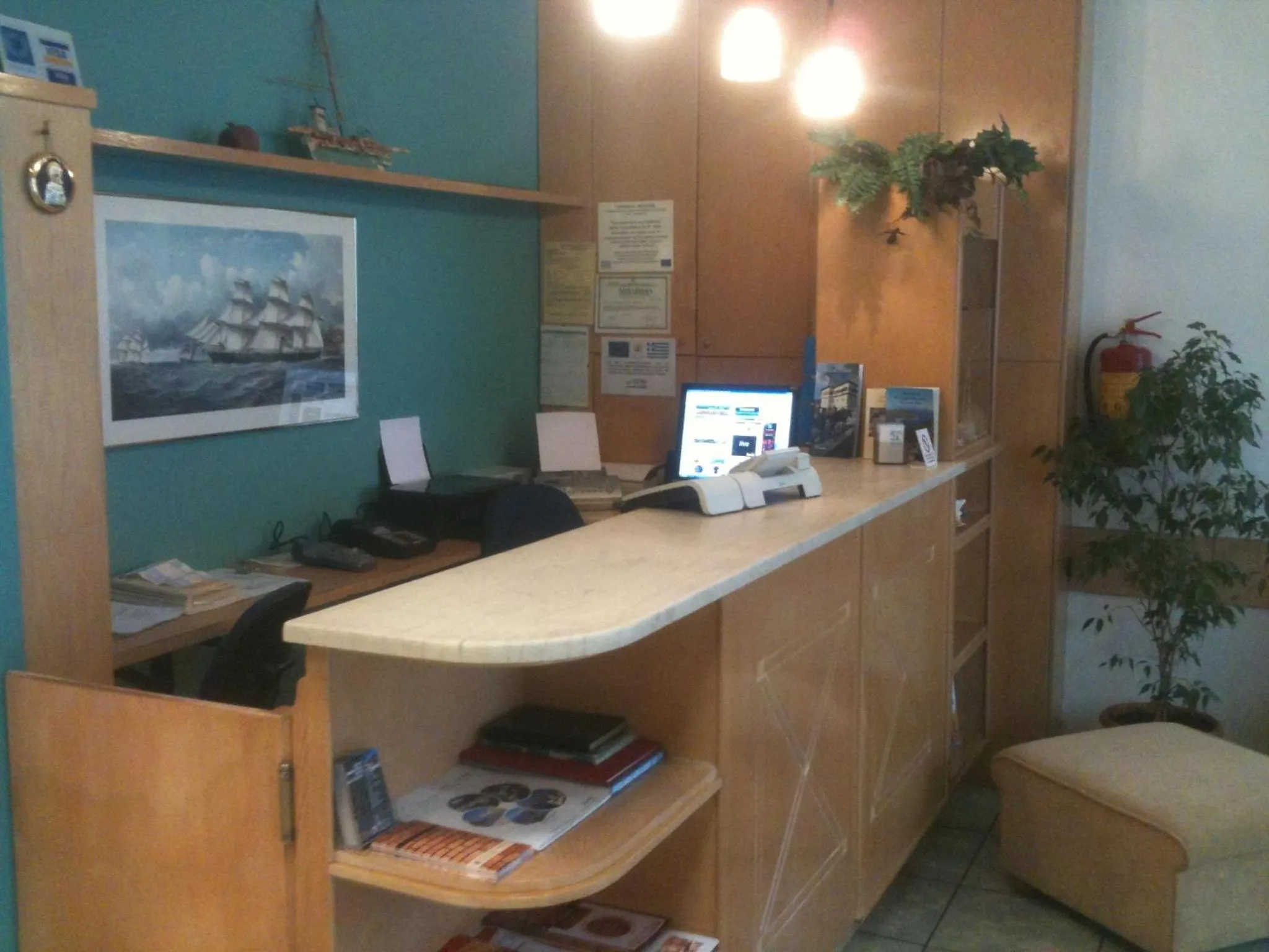 Lobby or reception in Hotel Avra