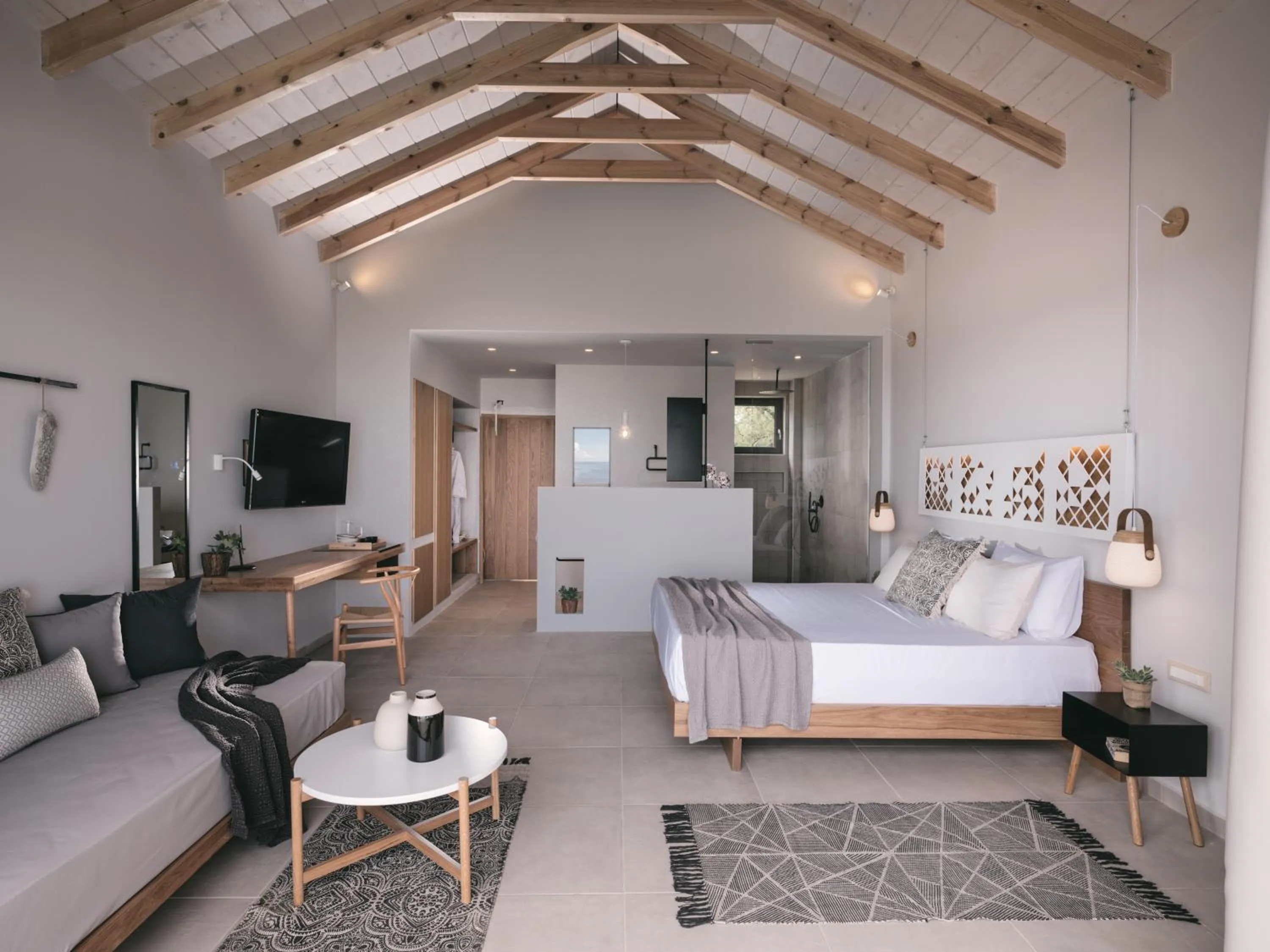 Photo of the whole room, Bed in Hotel St.John Suites Adults Only