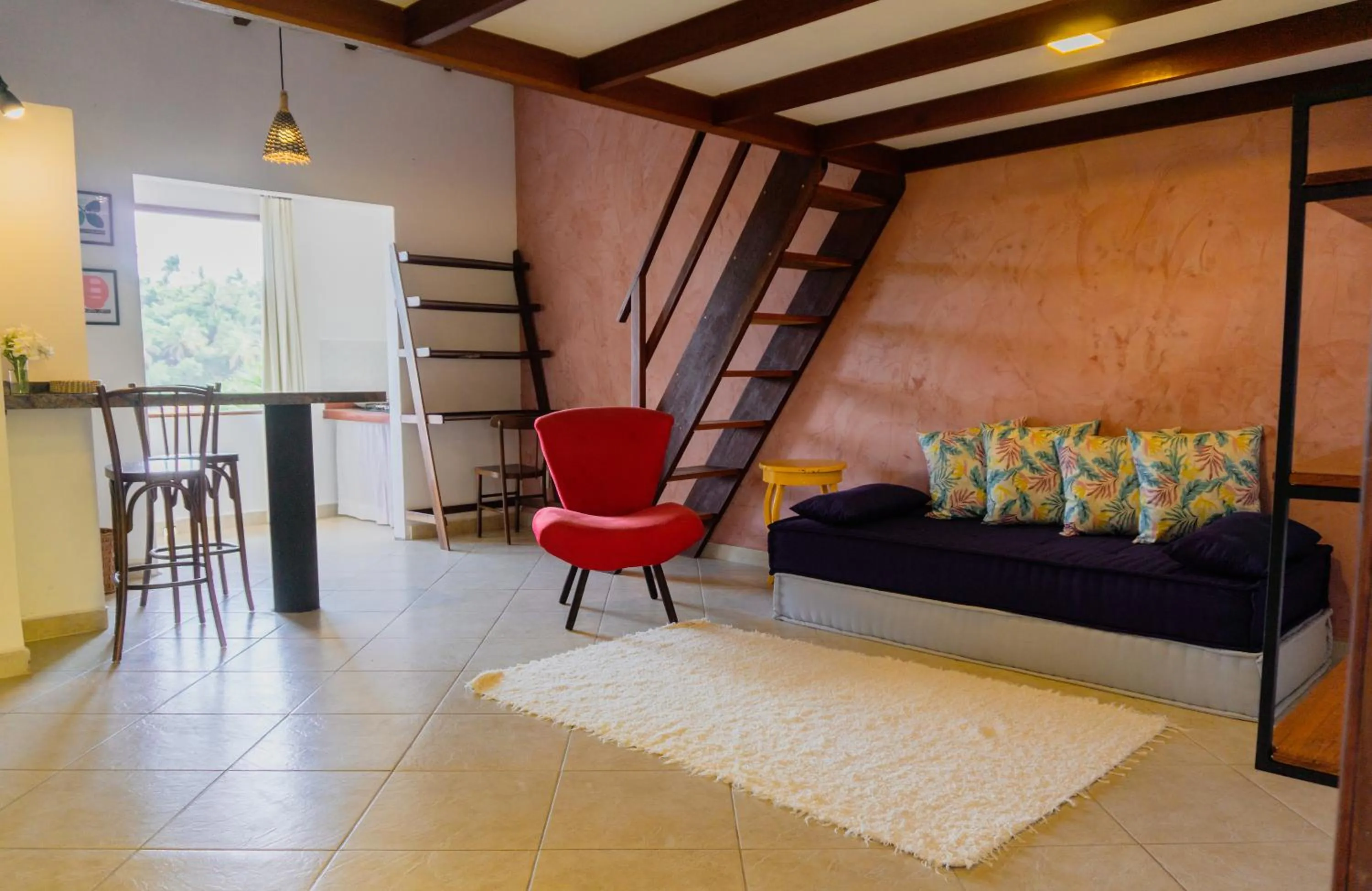 Living room, Bed in Catavento da Pipa