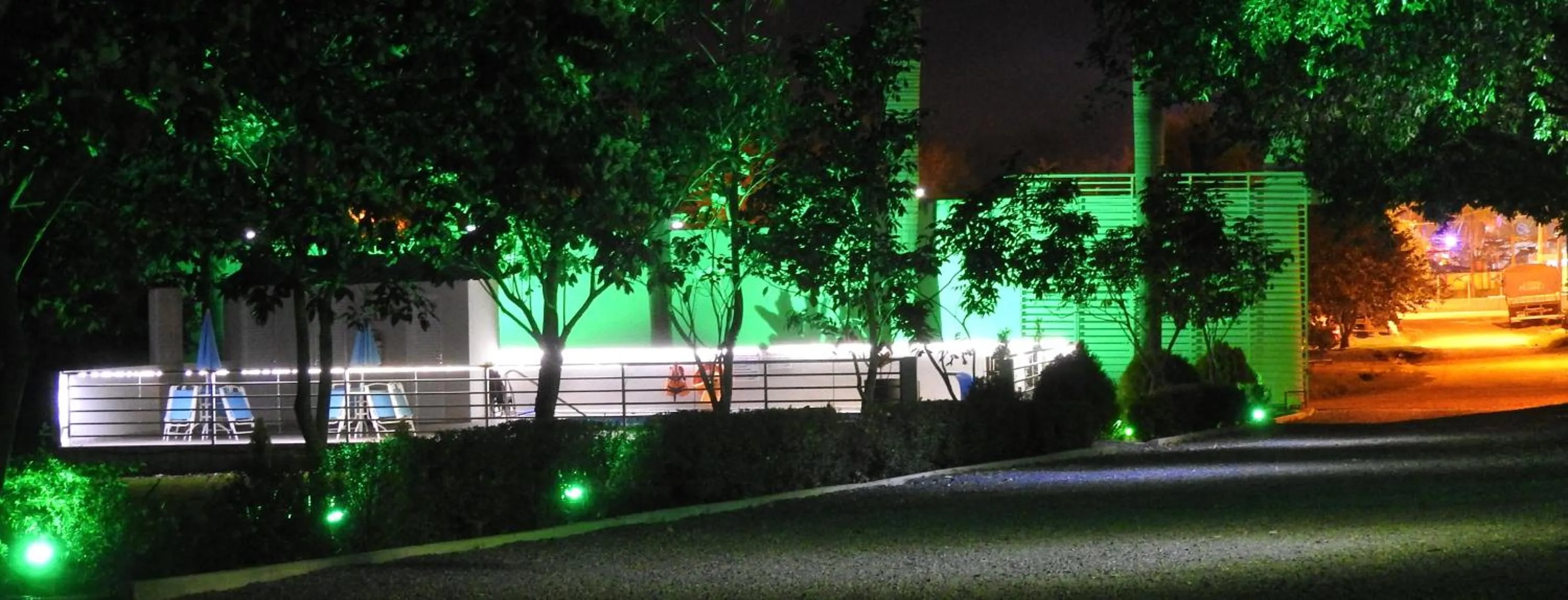 Pool view in Pousada Jubaia