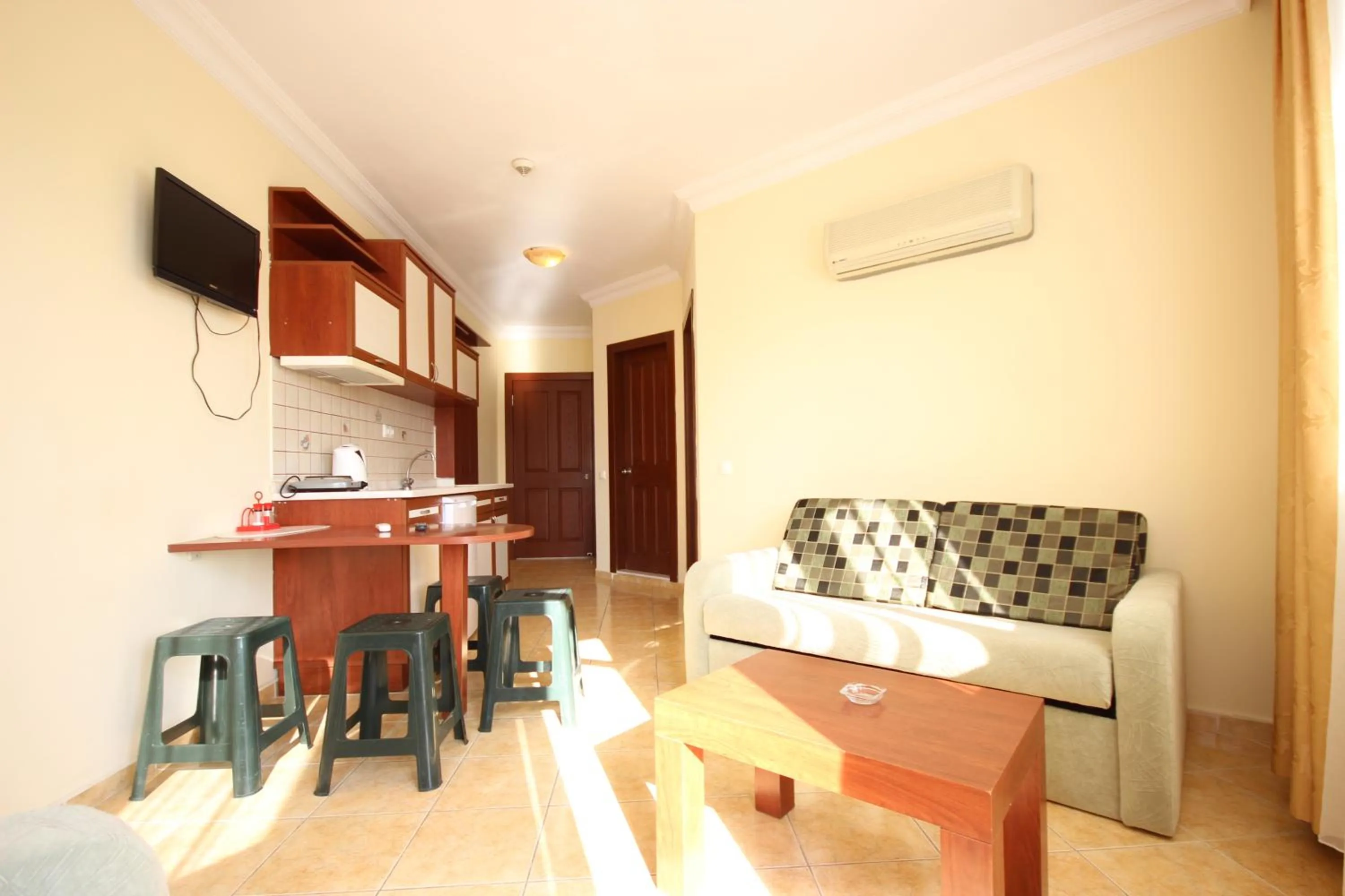 Kitchen or kitchenette in Minta Apart Hotel
