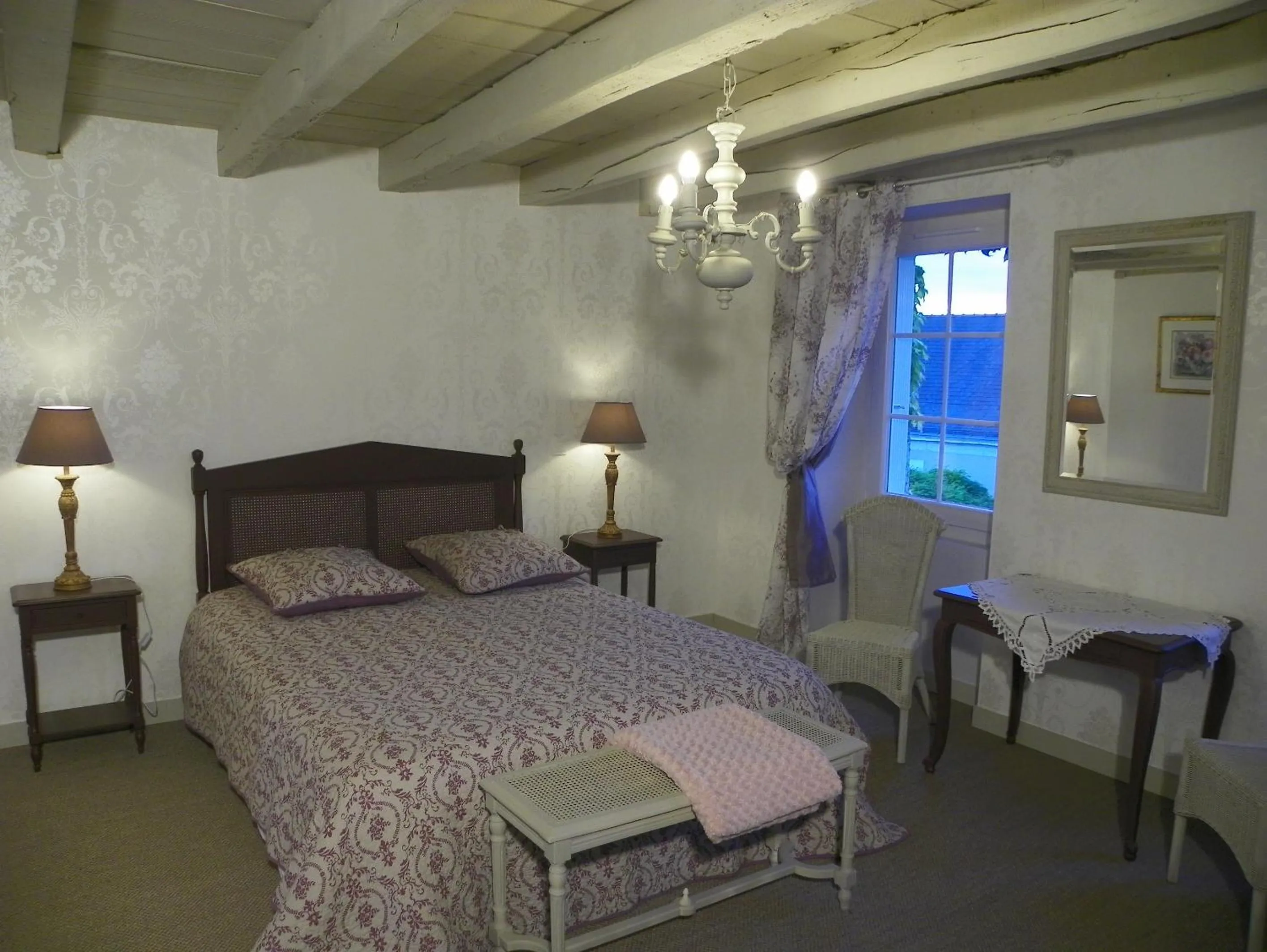 Bed in Chambres d'hôtes du Perray