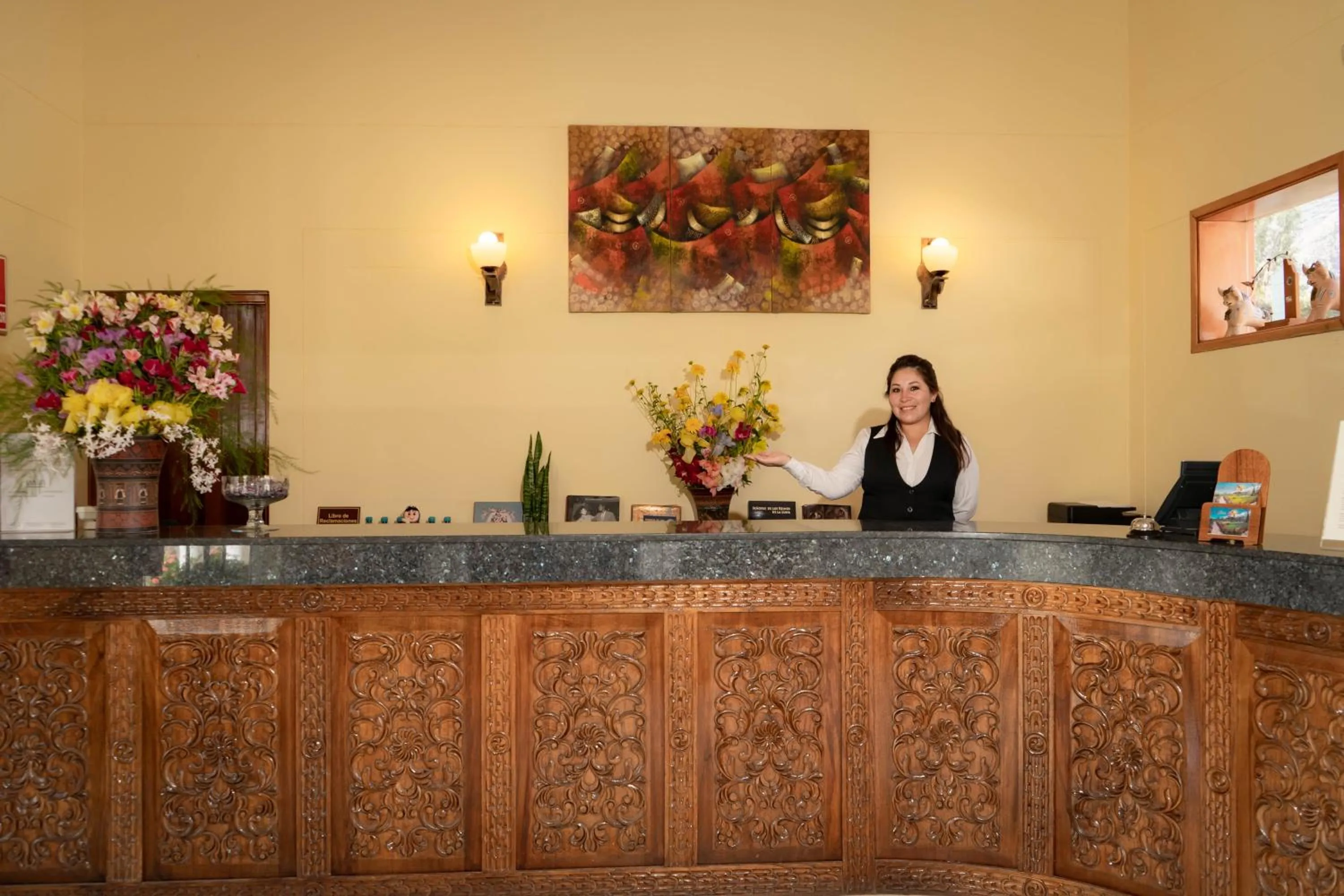 Lobby or reception in Hotel Agustos Urubamba
