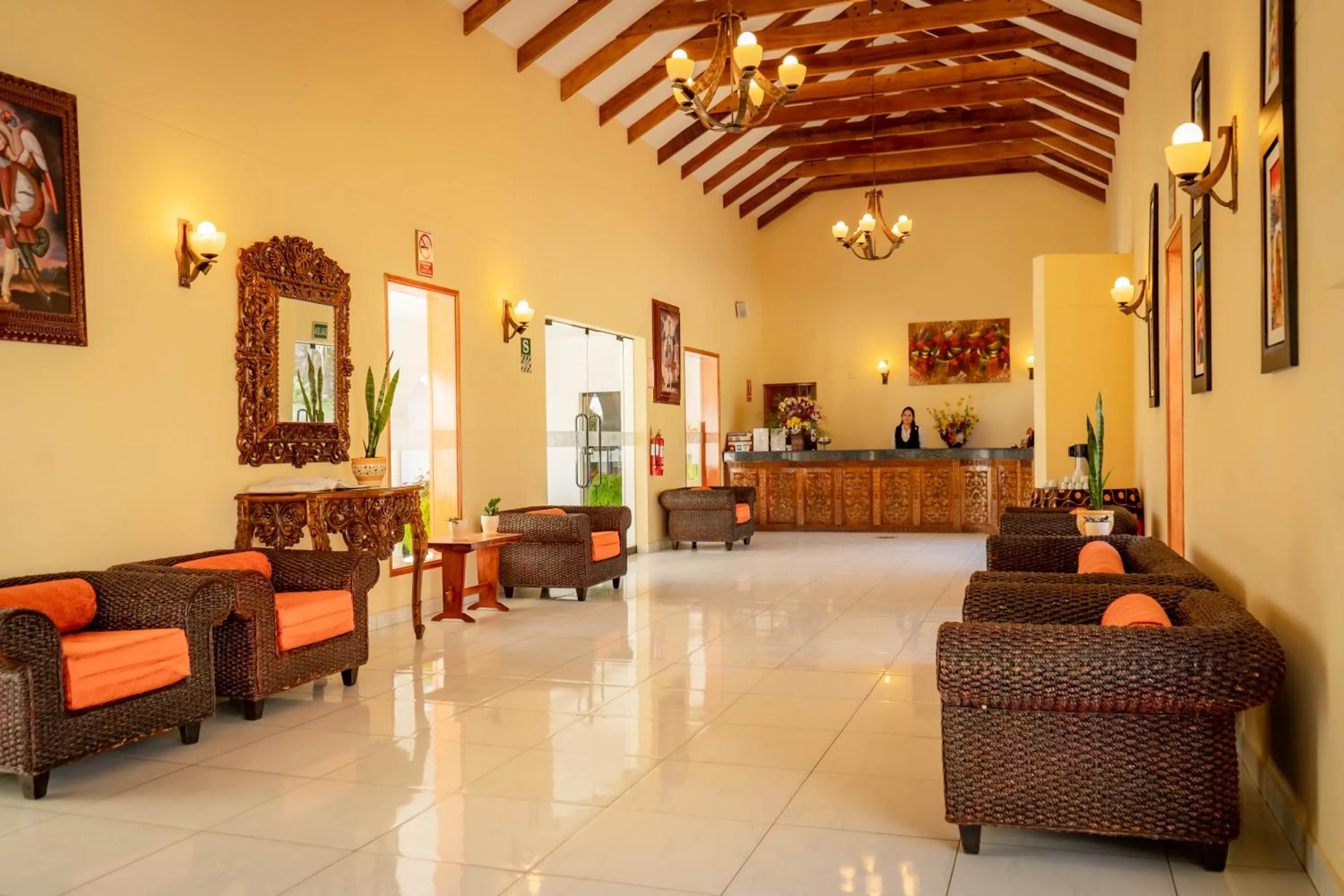 Lobby or reception in Hotel Agustos Urubamba