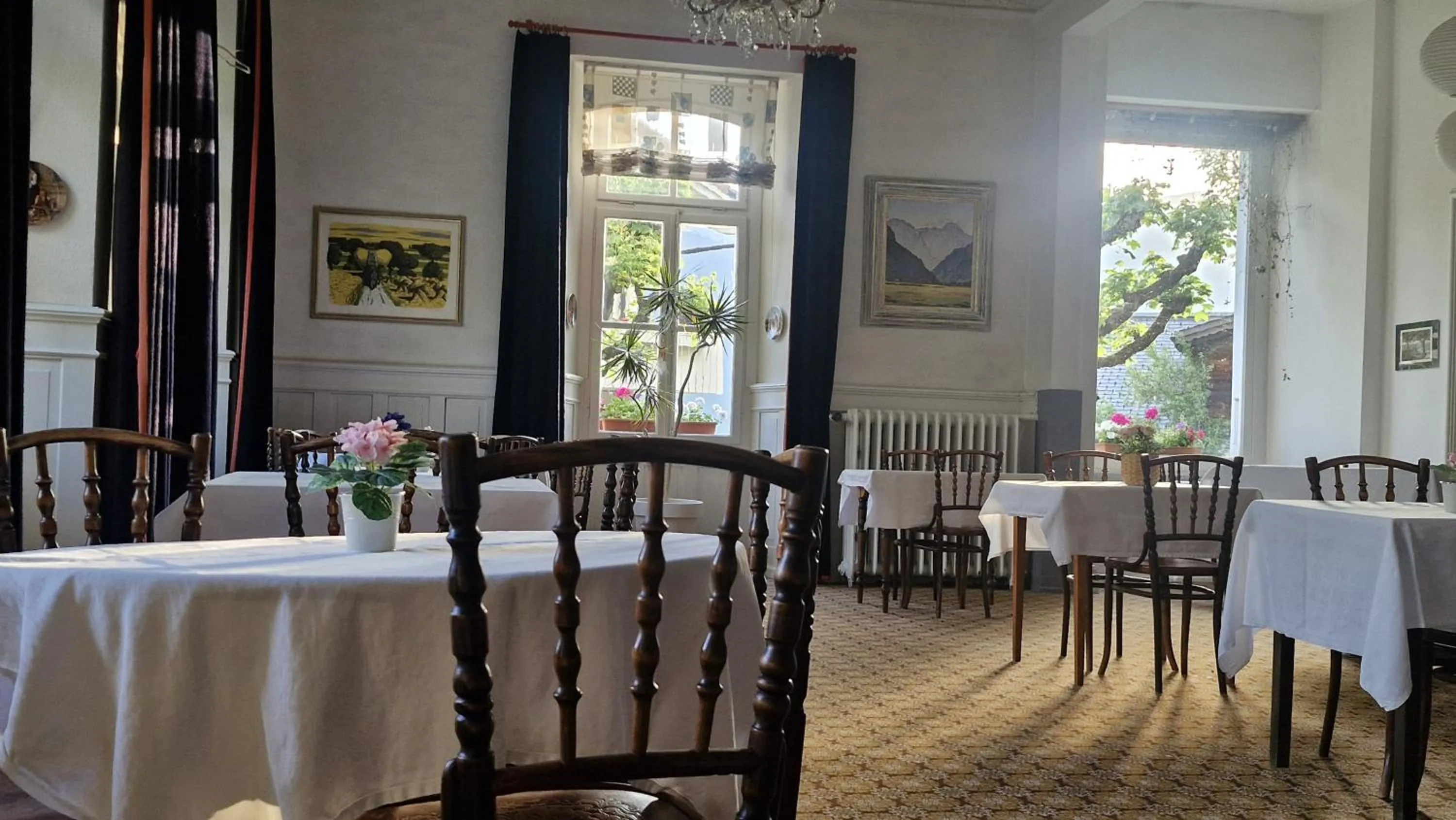Seating area in Guest Rooms with a great view at Residence Brunner
