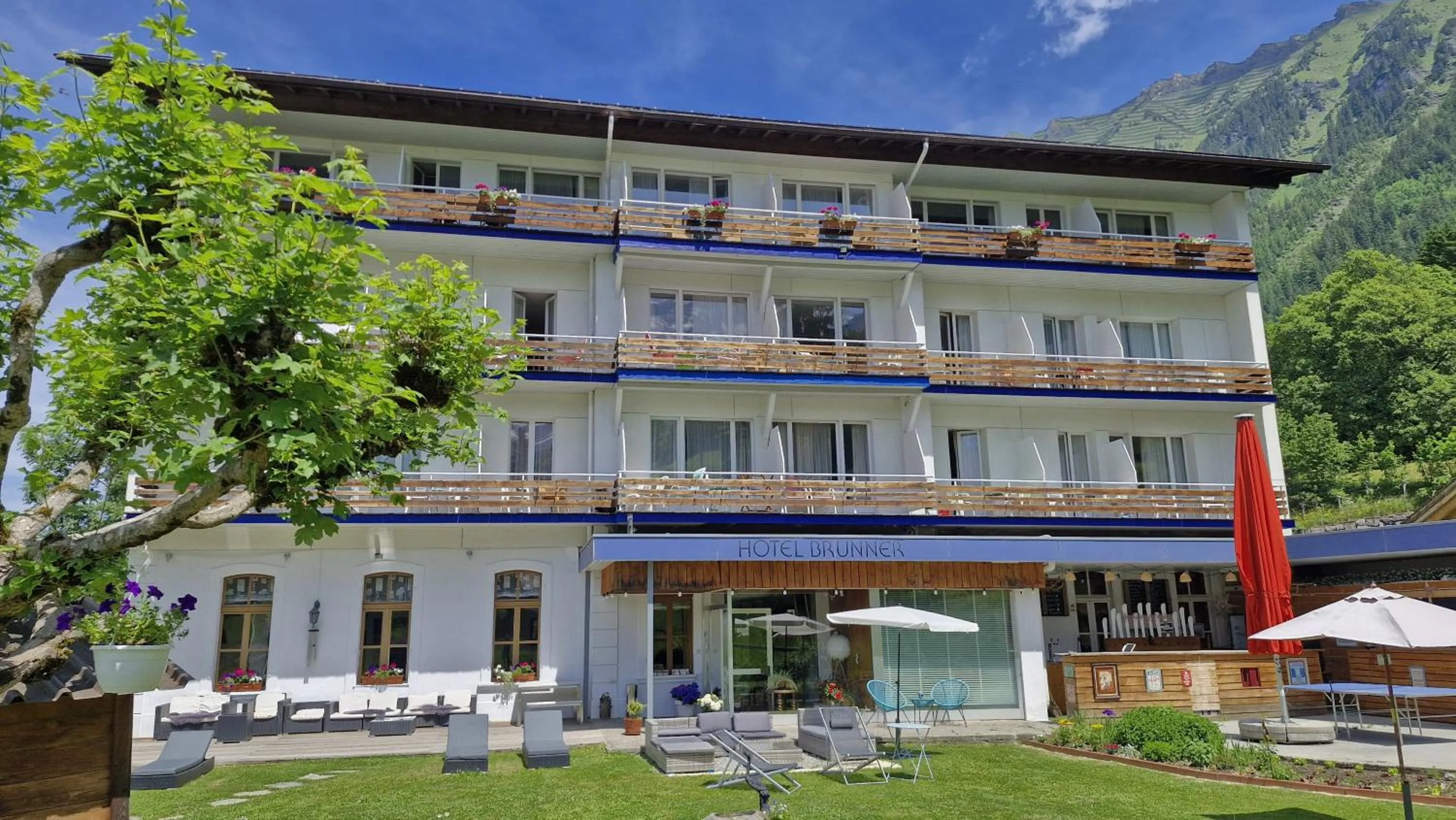 Property building in Guest Rooms with a great view at Residence Brunner