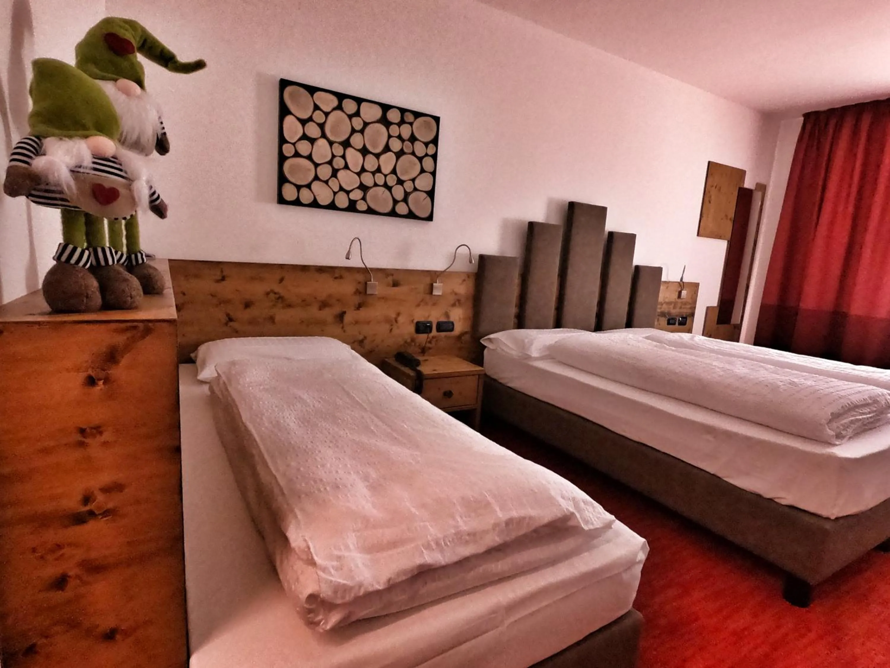 Bed in Hotel Cristallo