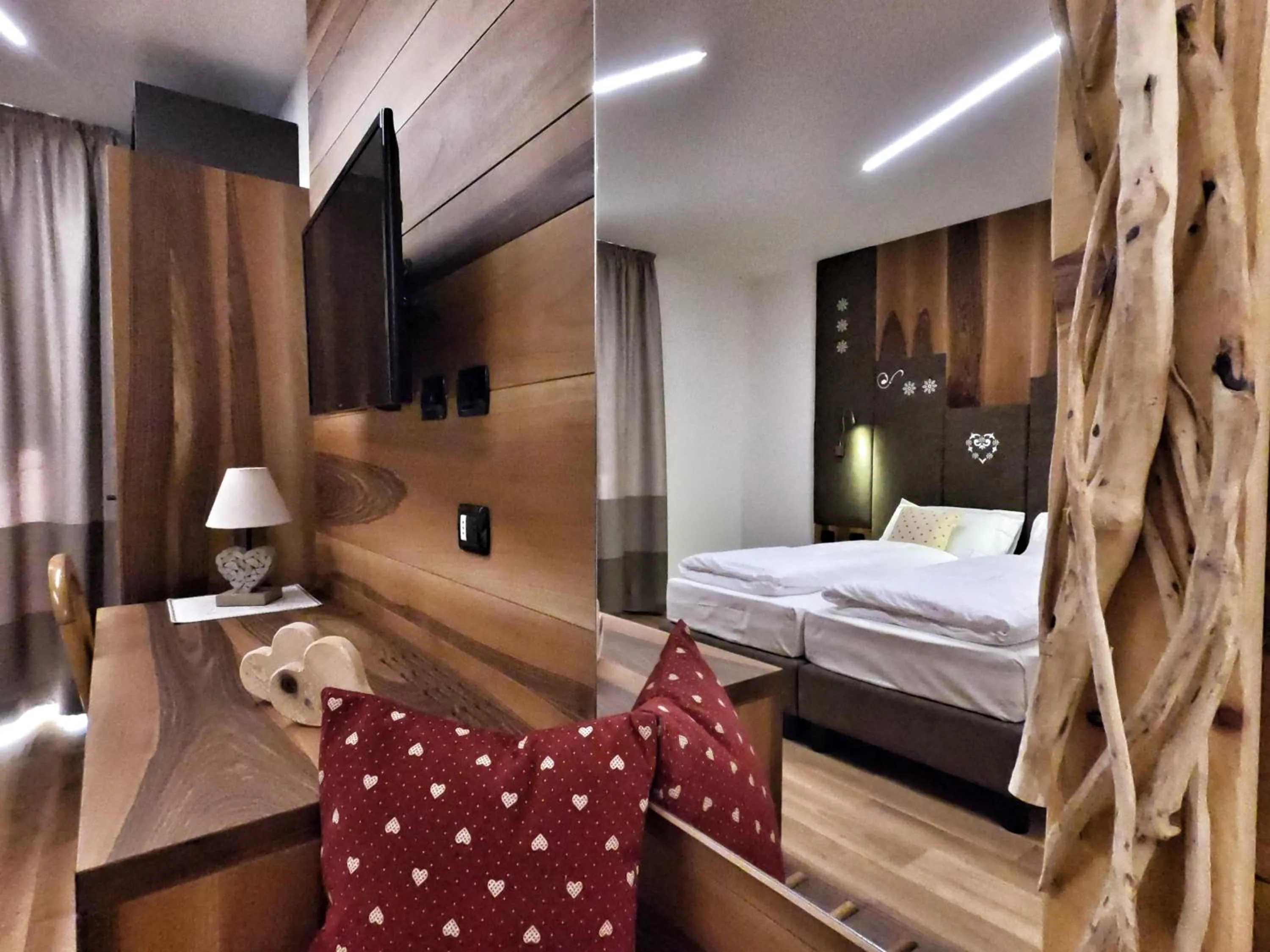 Bed in Hotel Cristallo