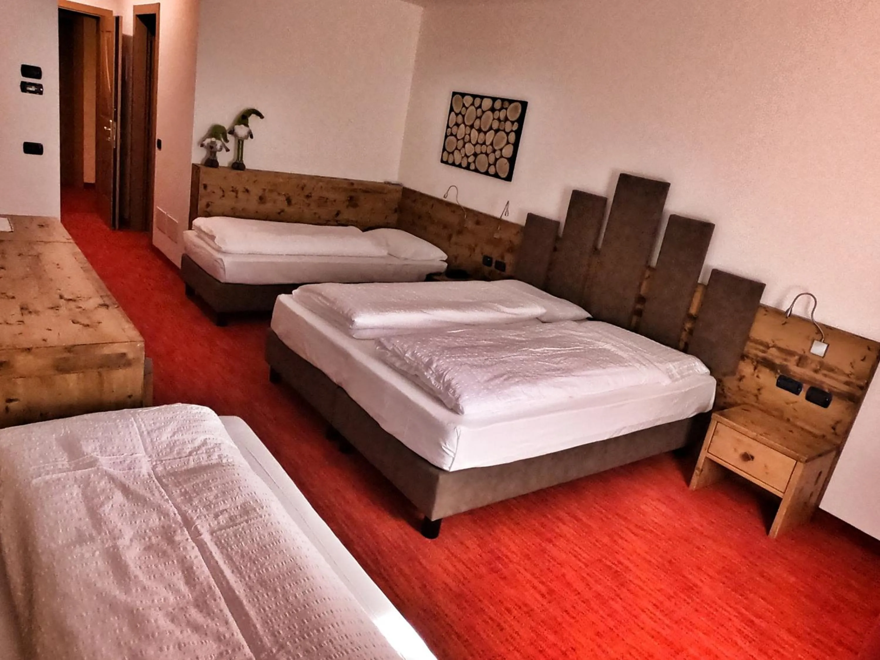 Bed in Hotel Cristallo