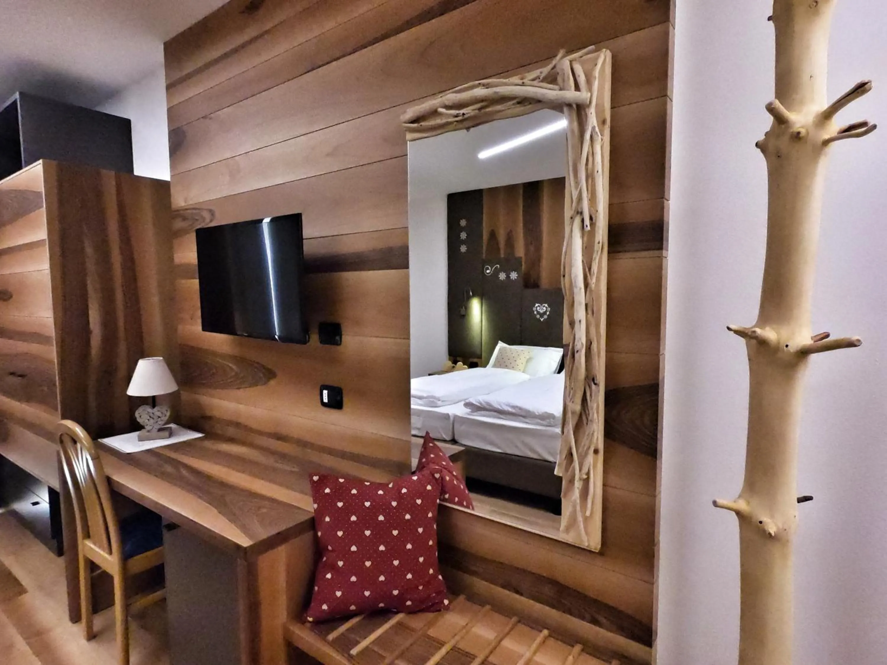 Bed in Hotel Cristallo