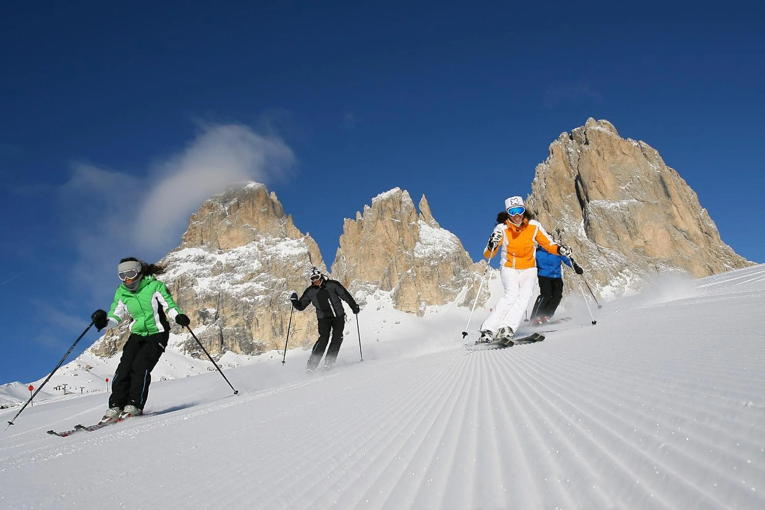 Skiing in Hotel Cristallo